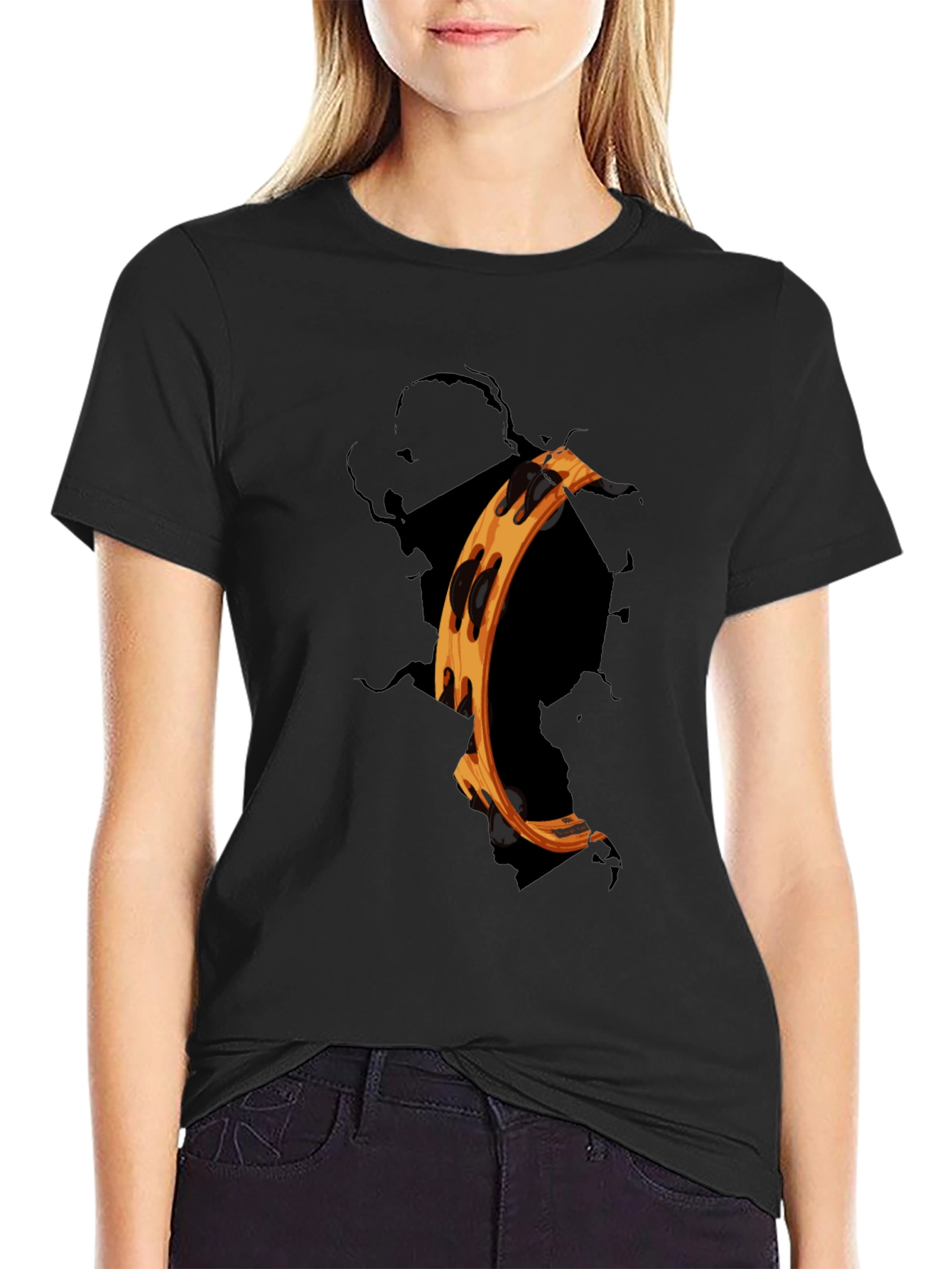 Ripped Tambourine Graphic T-Shirt