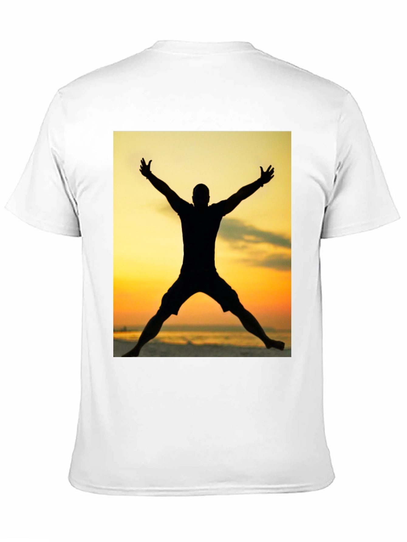 Silhouette Sunset Graphic Tee - Black