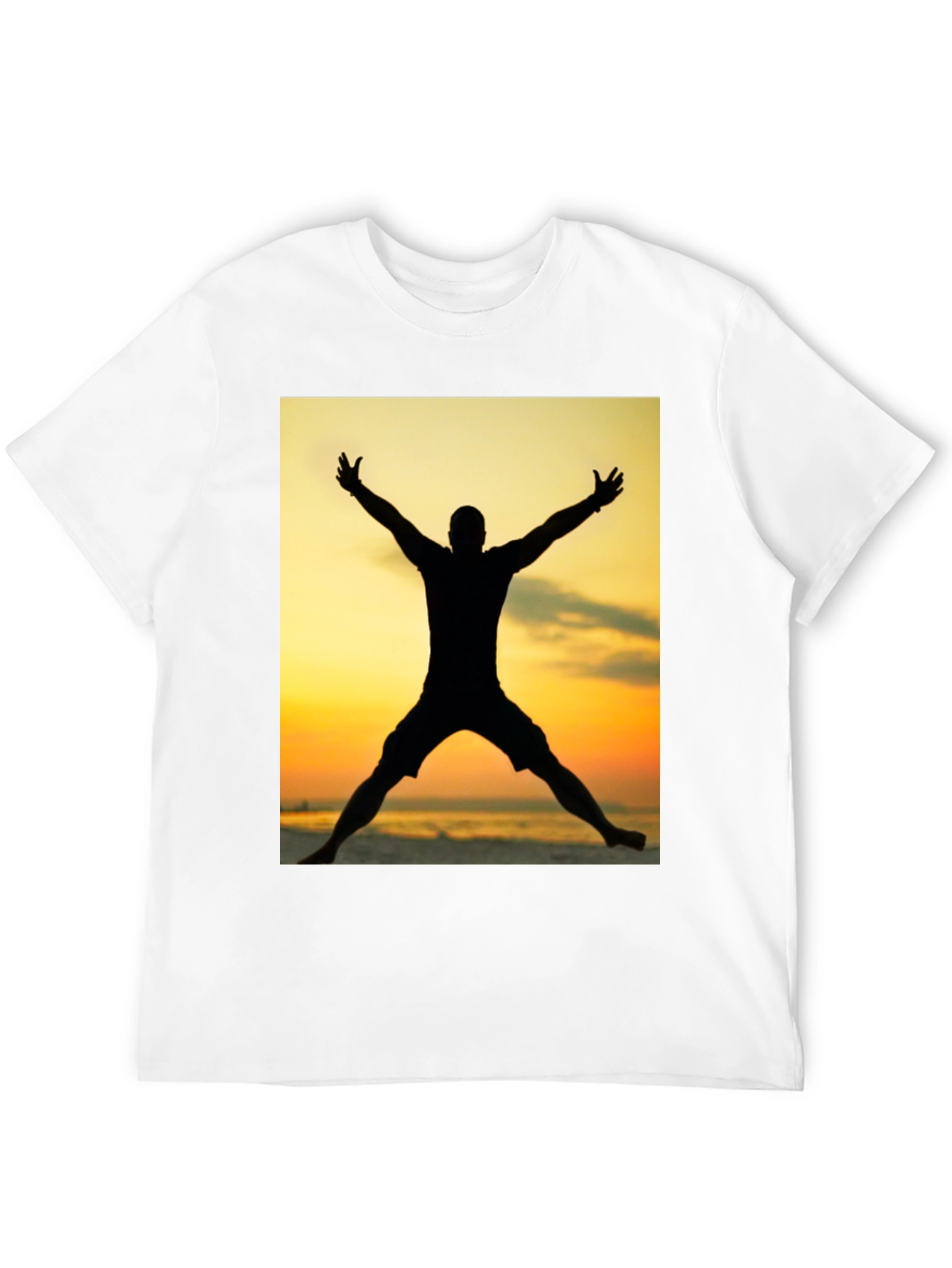 Silhouette Sunset Graphic Tee - Black