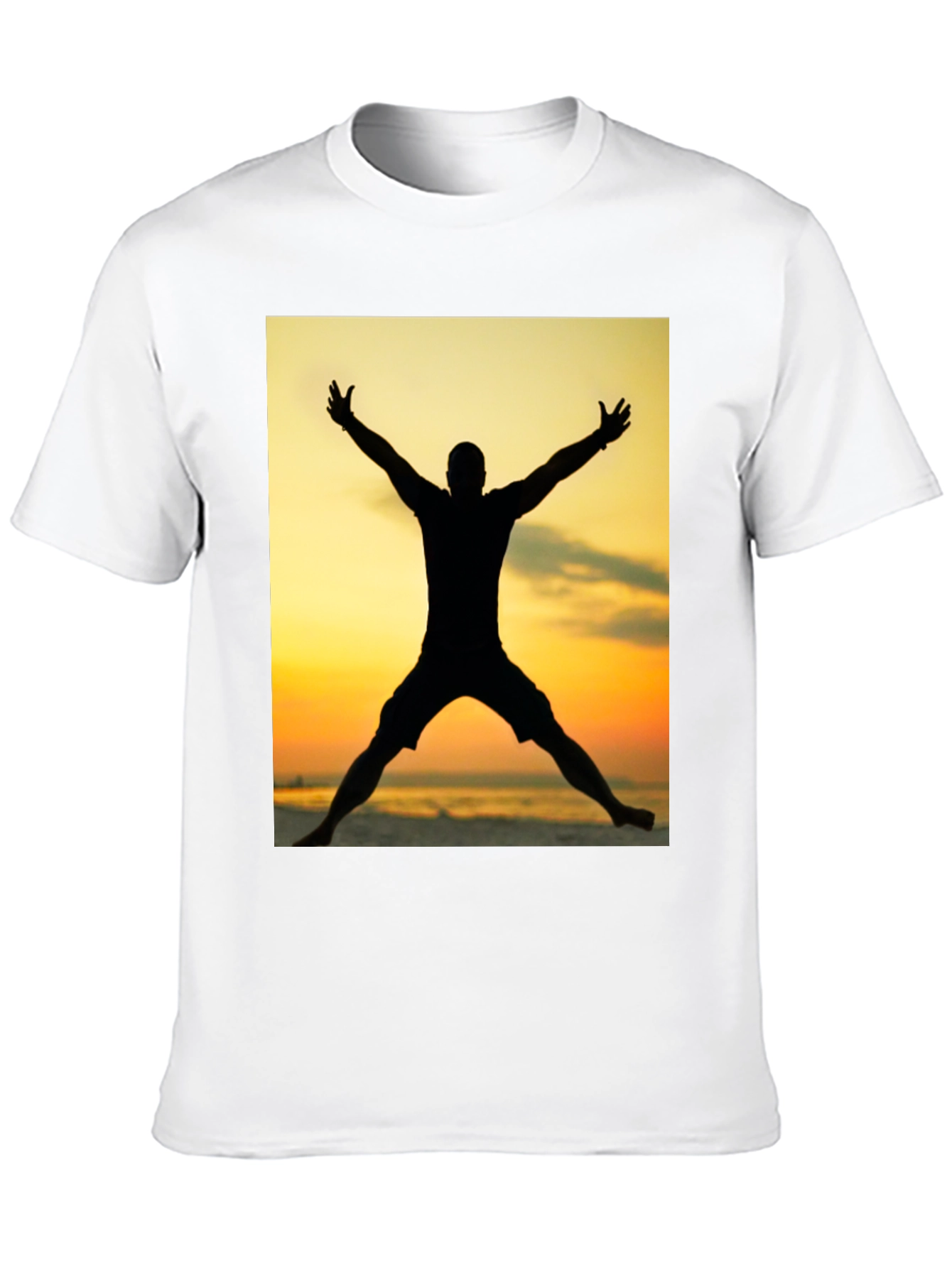 Silhouette Sunset Graphic Tee - Black