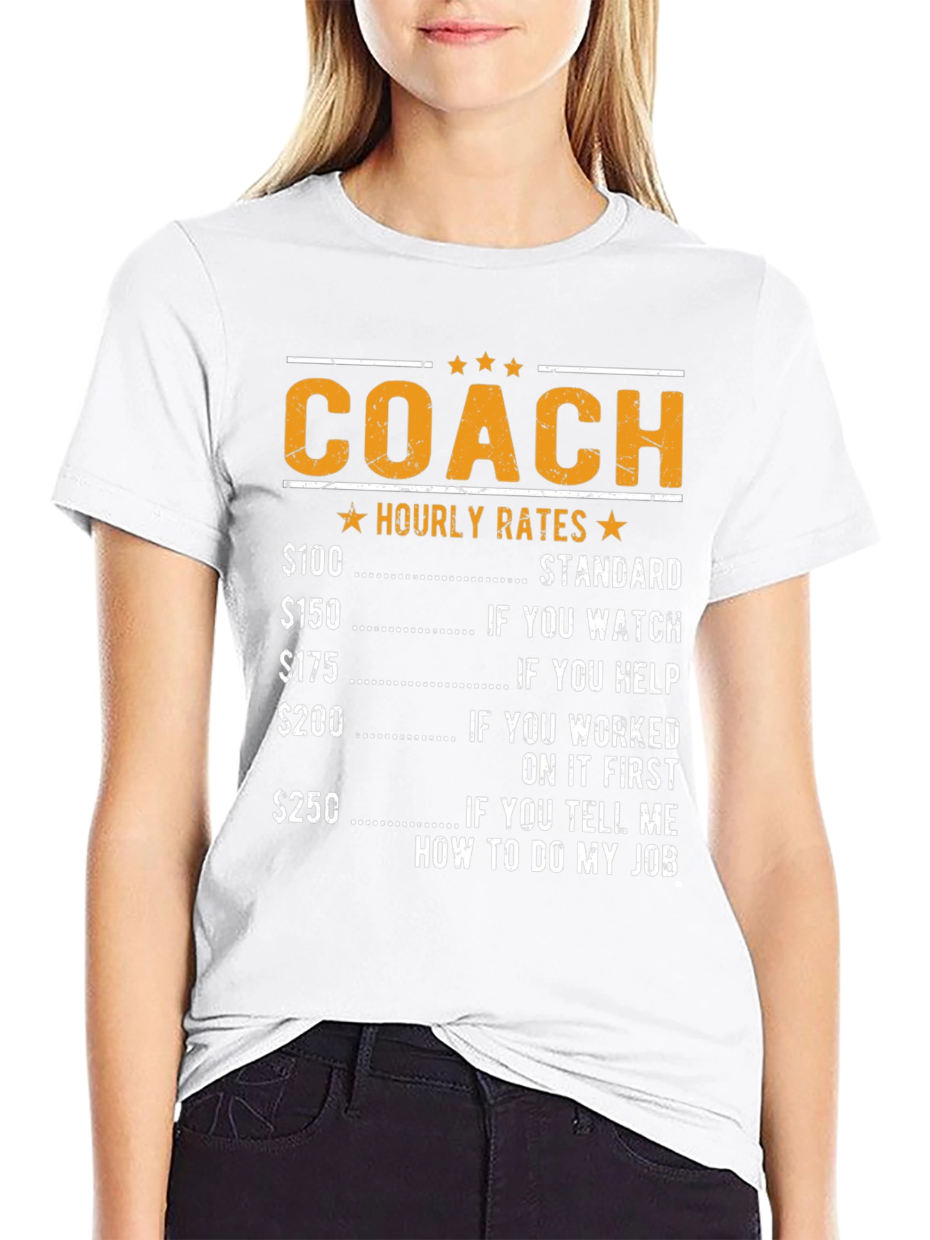 Coach Hourly Rates T-Shirt - Funny Job Tee