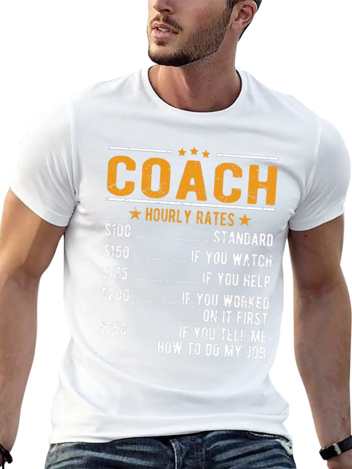 Coach Hourly Rates T-Shirt - Funny Job Tee