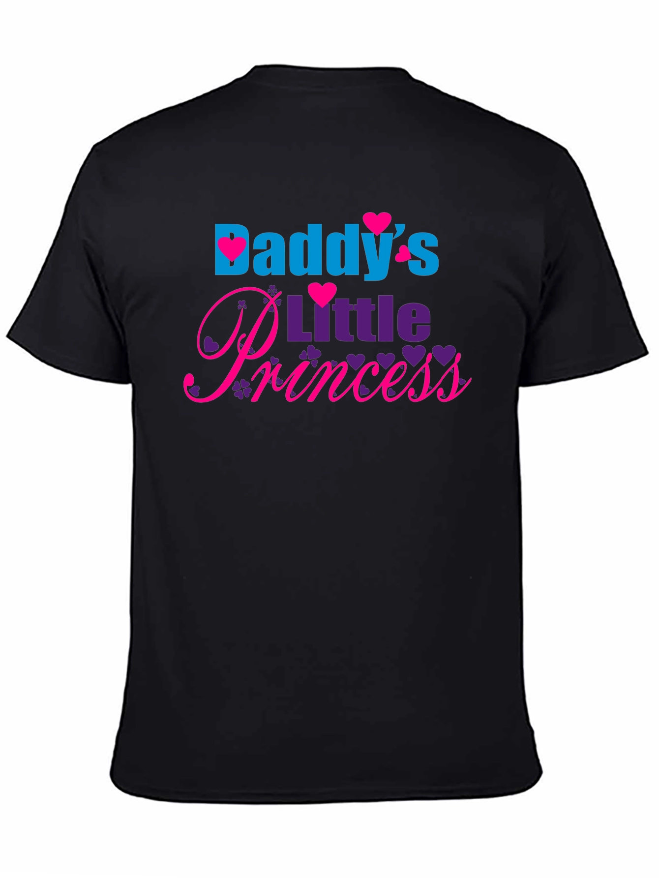 Daddys Little Princess Black T-Shirt