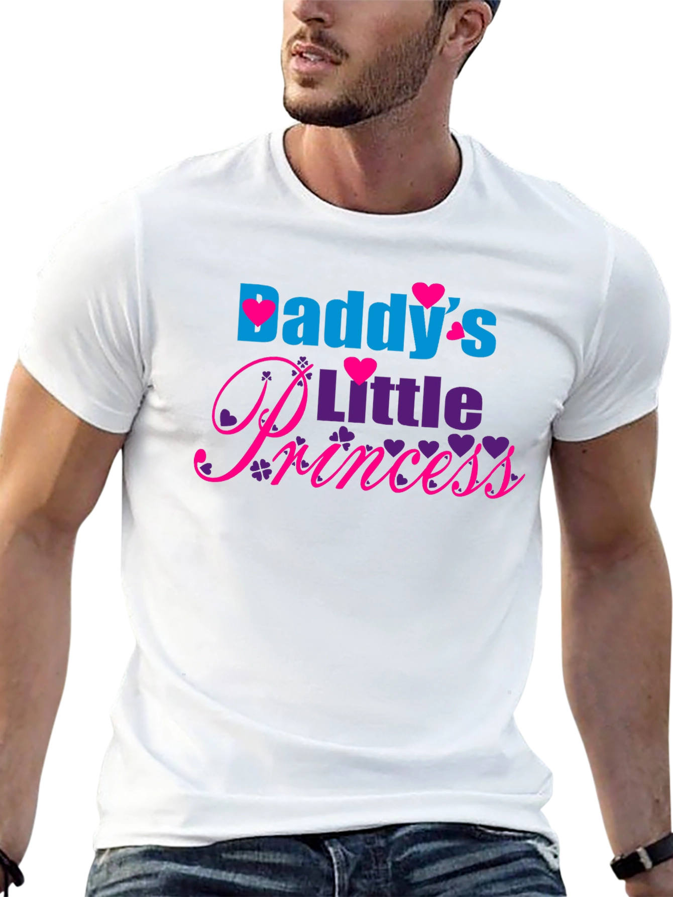 Daddys Little Princess Black T-Shirt
