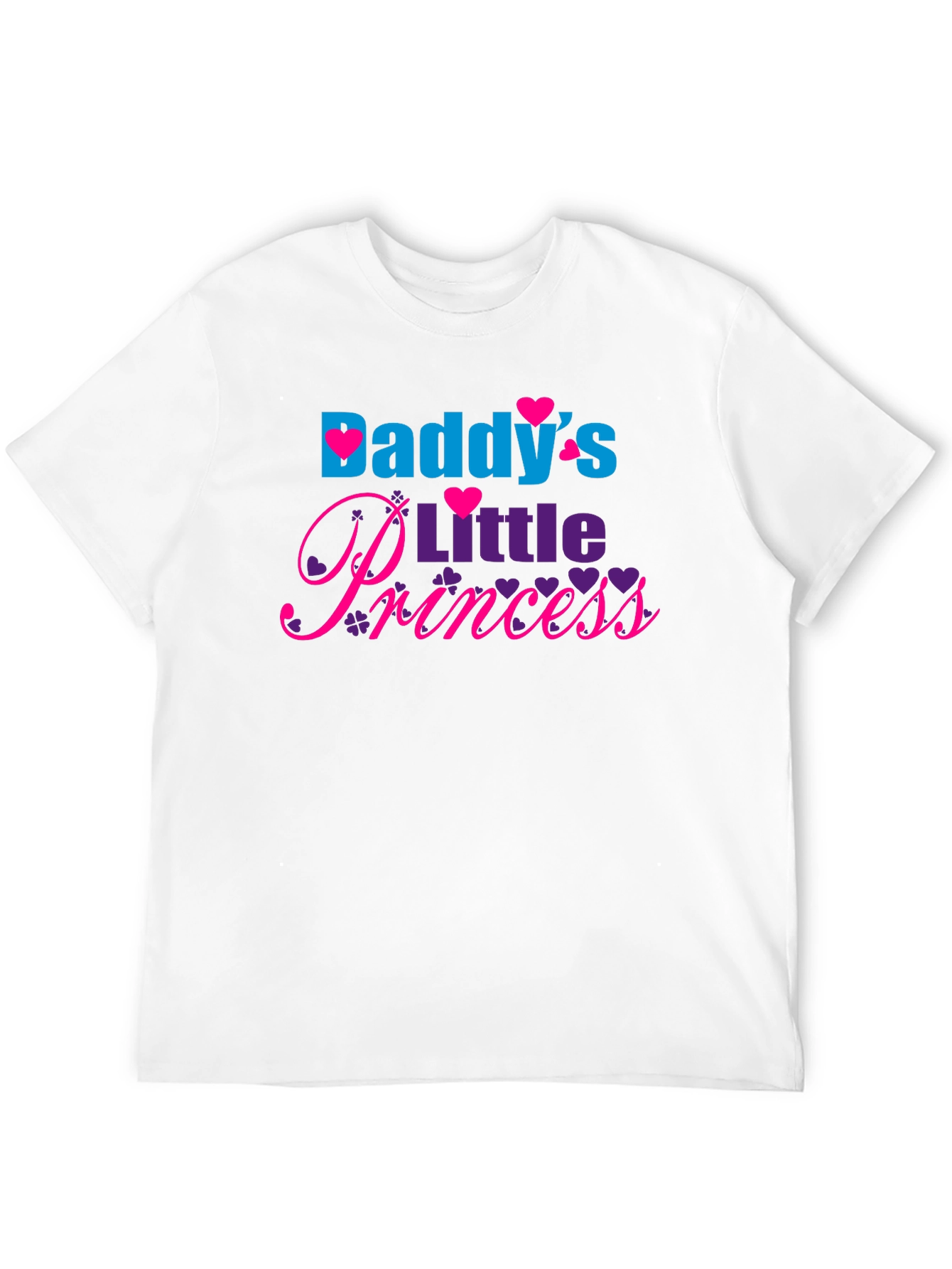 Daddys Little Princess Black T-Shirt