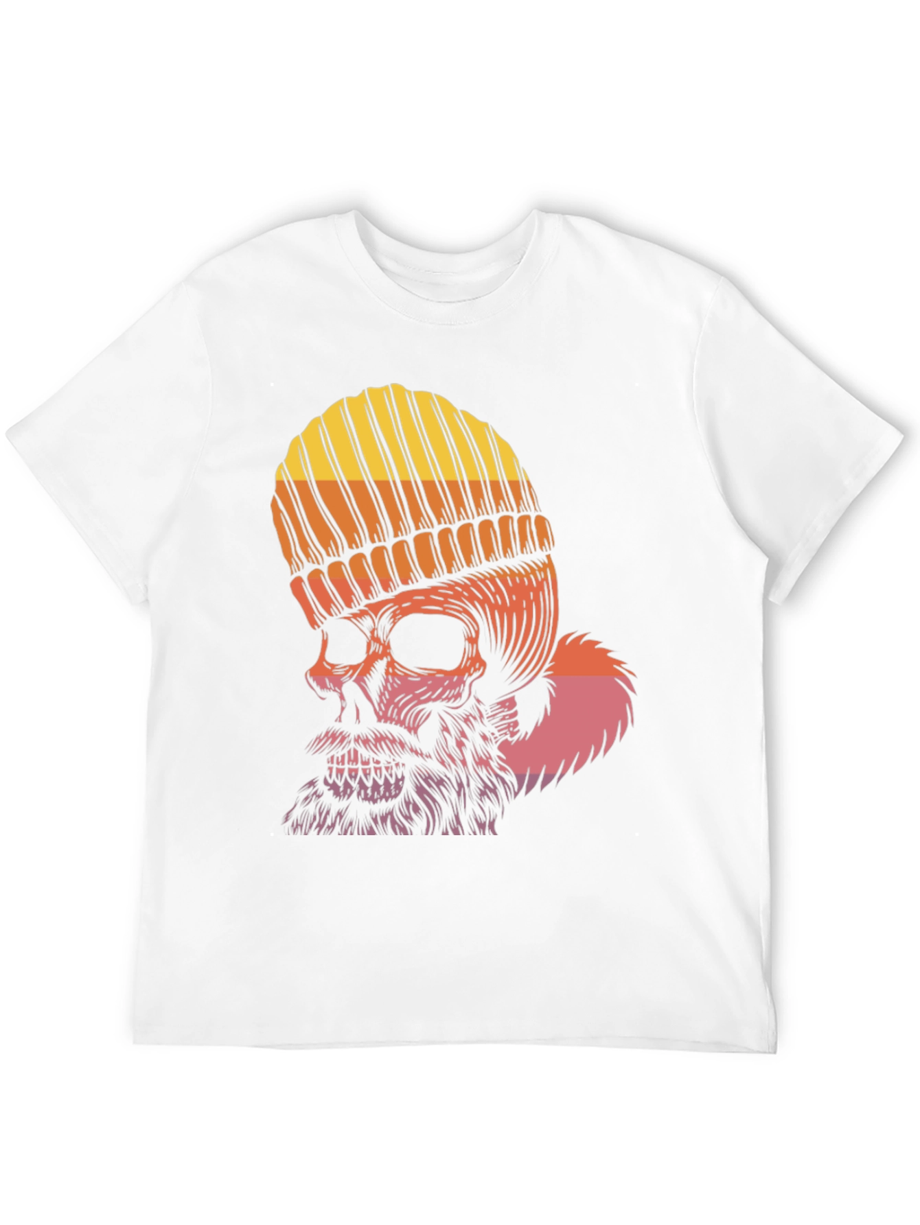 Skull Graphic Tee - Beanie & Beard