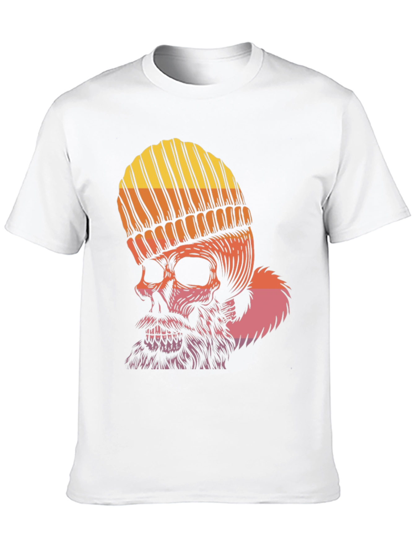 Skull Graphic Tee - Beanie & Beard