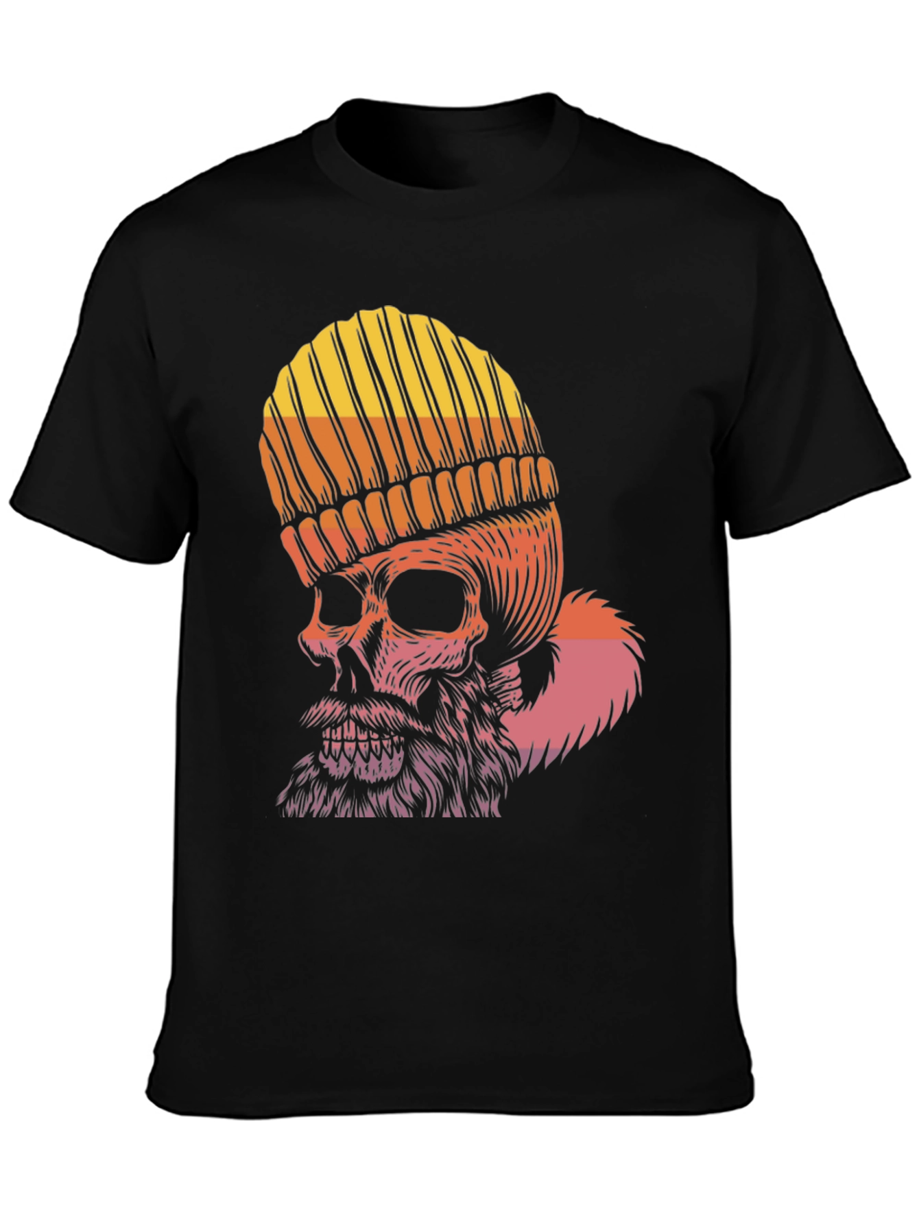 Skull Graphic Tee - Beanie & Beard