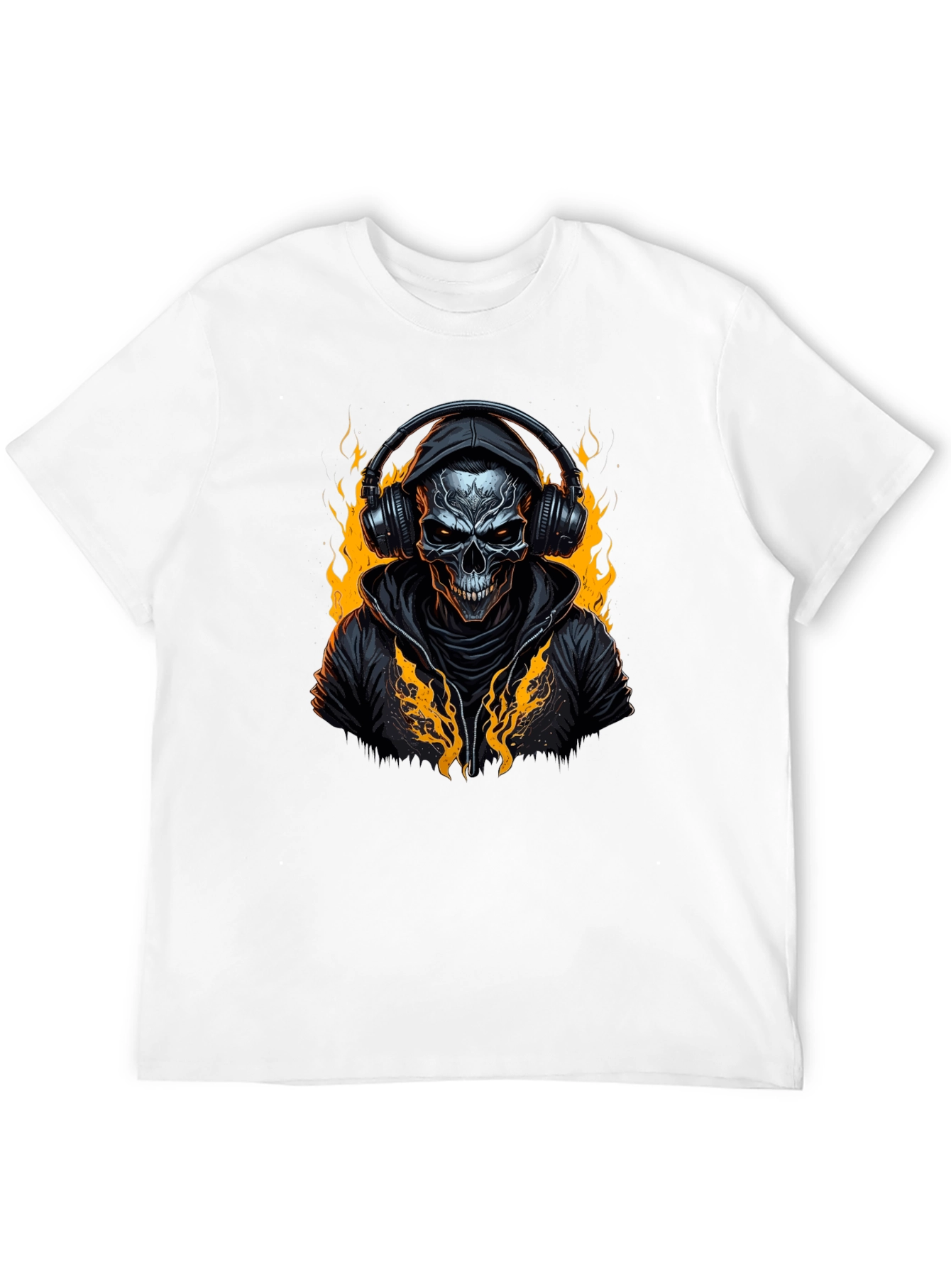 Skull DJ Black T-Shirt