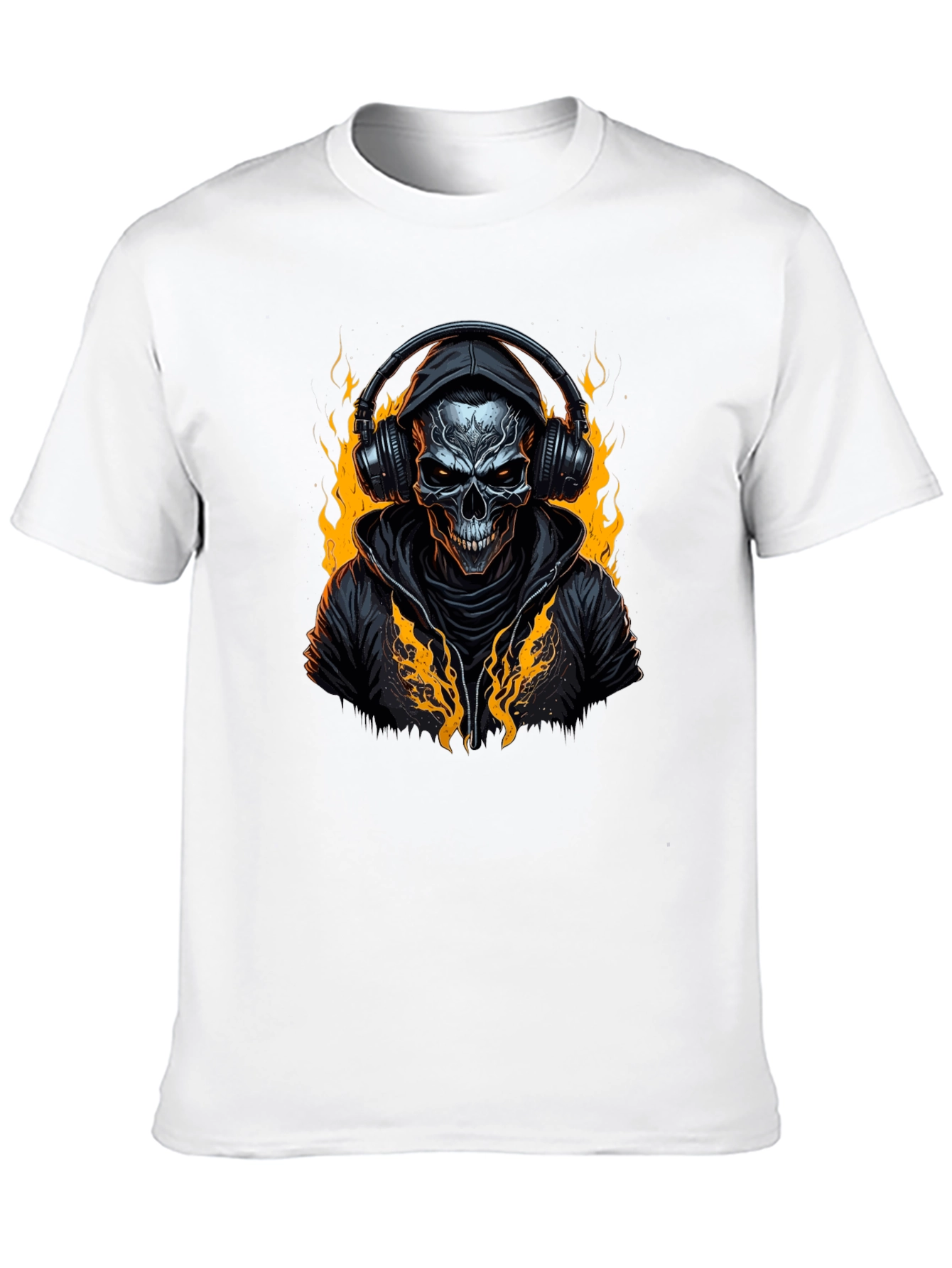 Skull DJ Black T-Shirt
