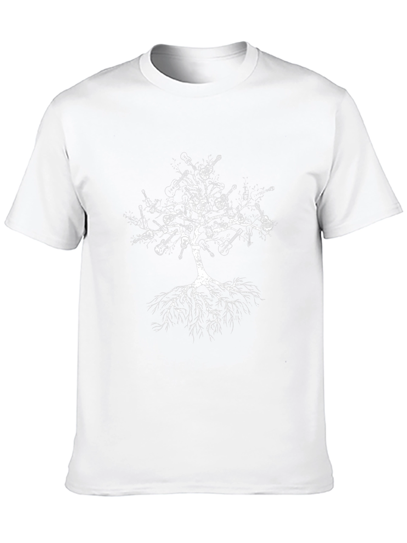 Guitar Tree Graphic Tee - Musicians Black T-Shirt