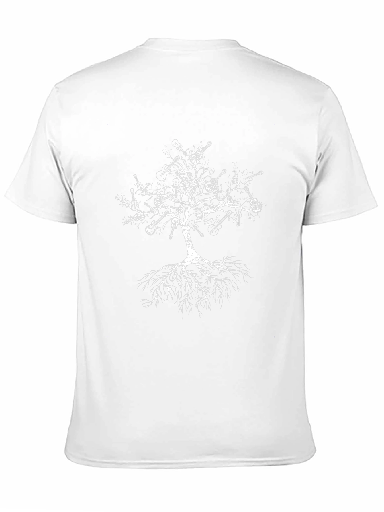 Guitar Tree Graphic Tee - Musicians Black T-Shirt