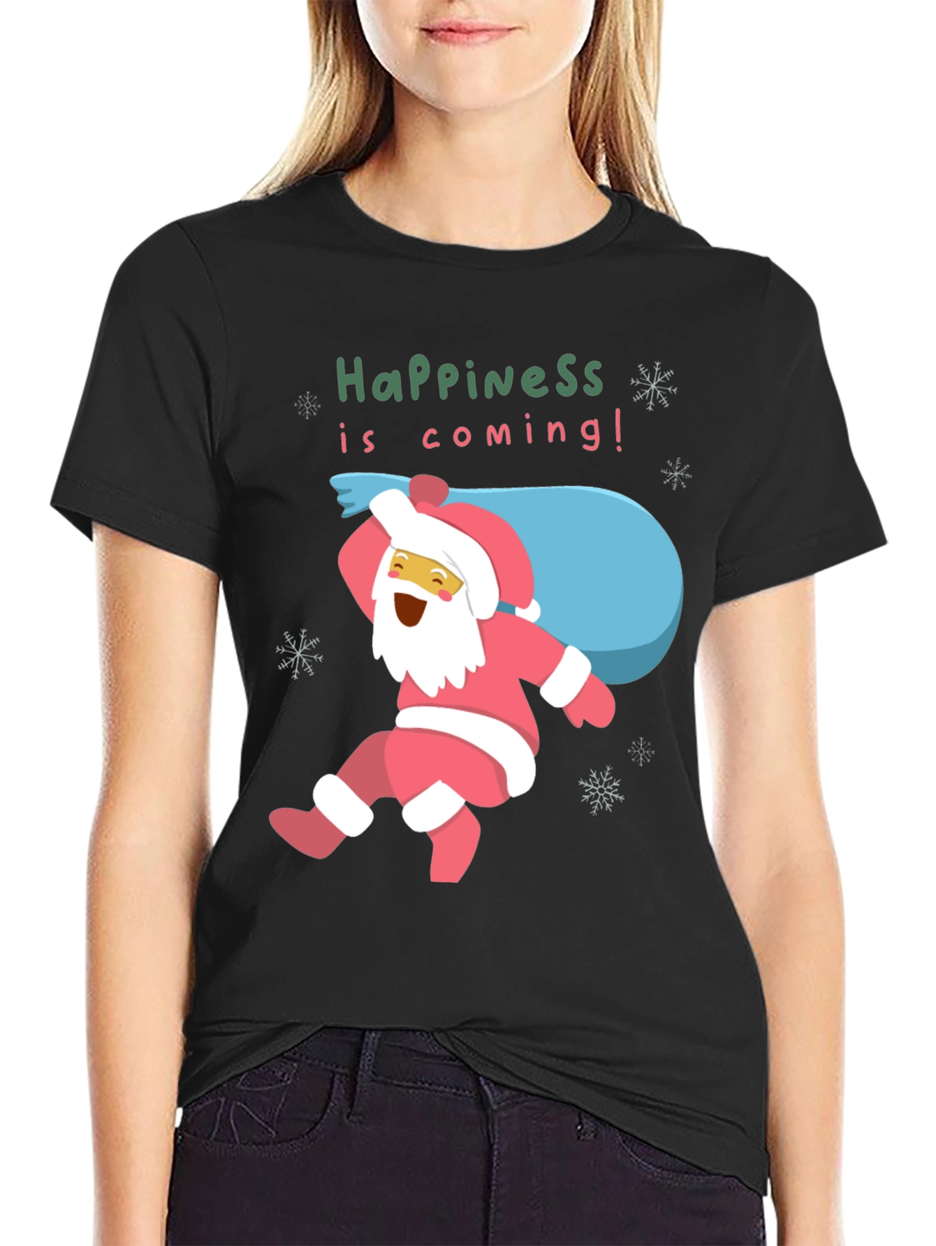 Happiness Is Coming! Santa T-Shirt