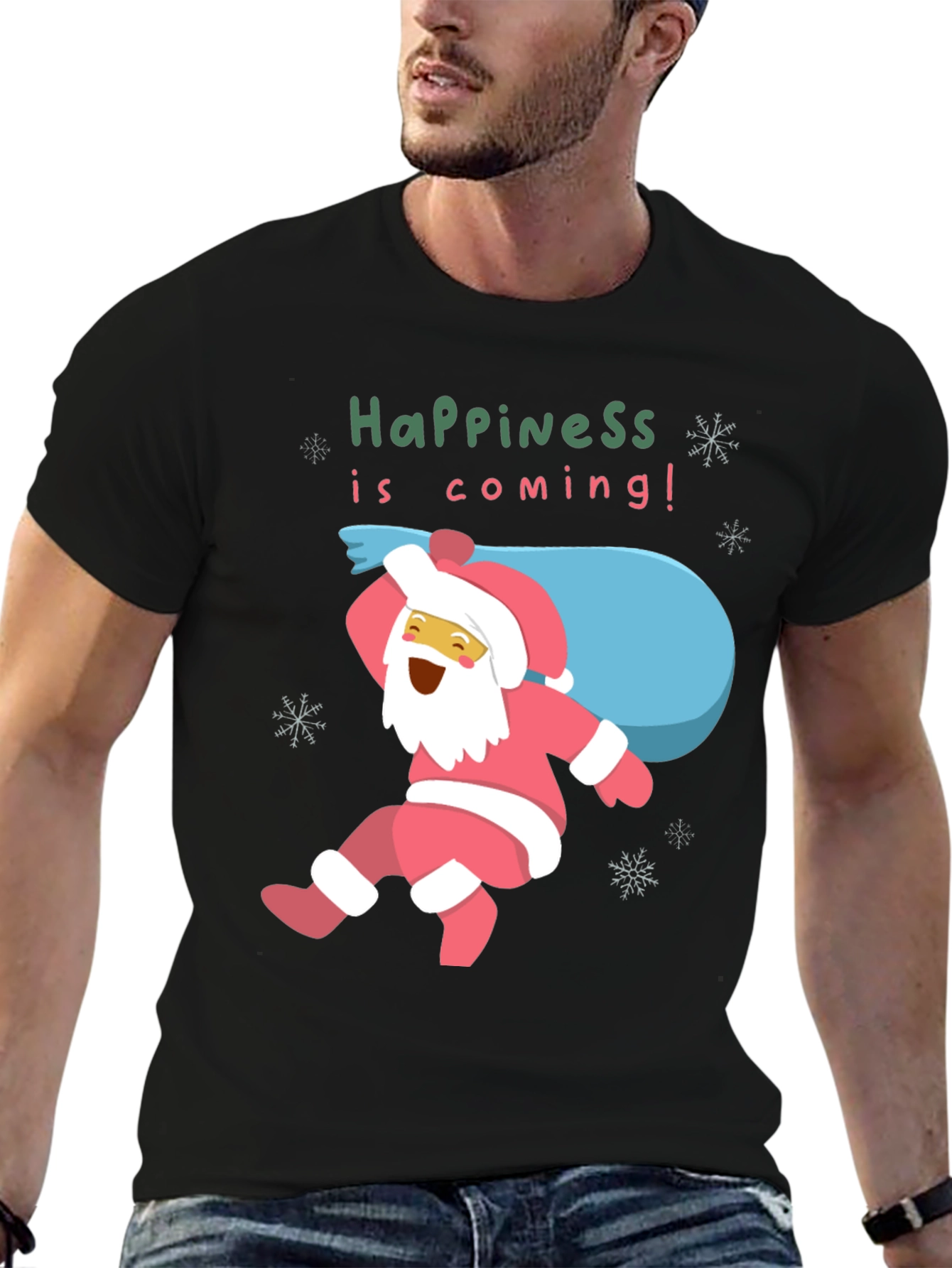 Happiness Is Coming! Santa T-Shirt