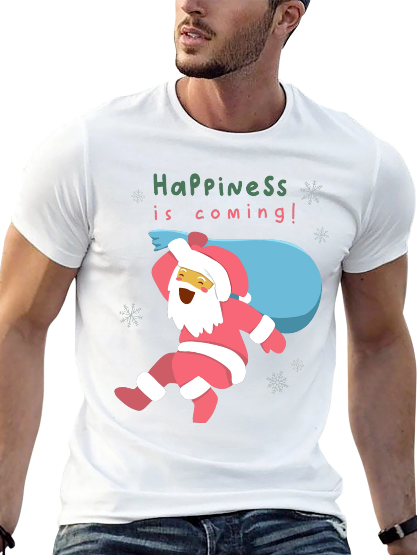 Happiness Is Coming! Santa T-Shirt