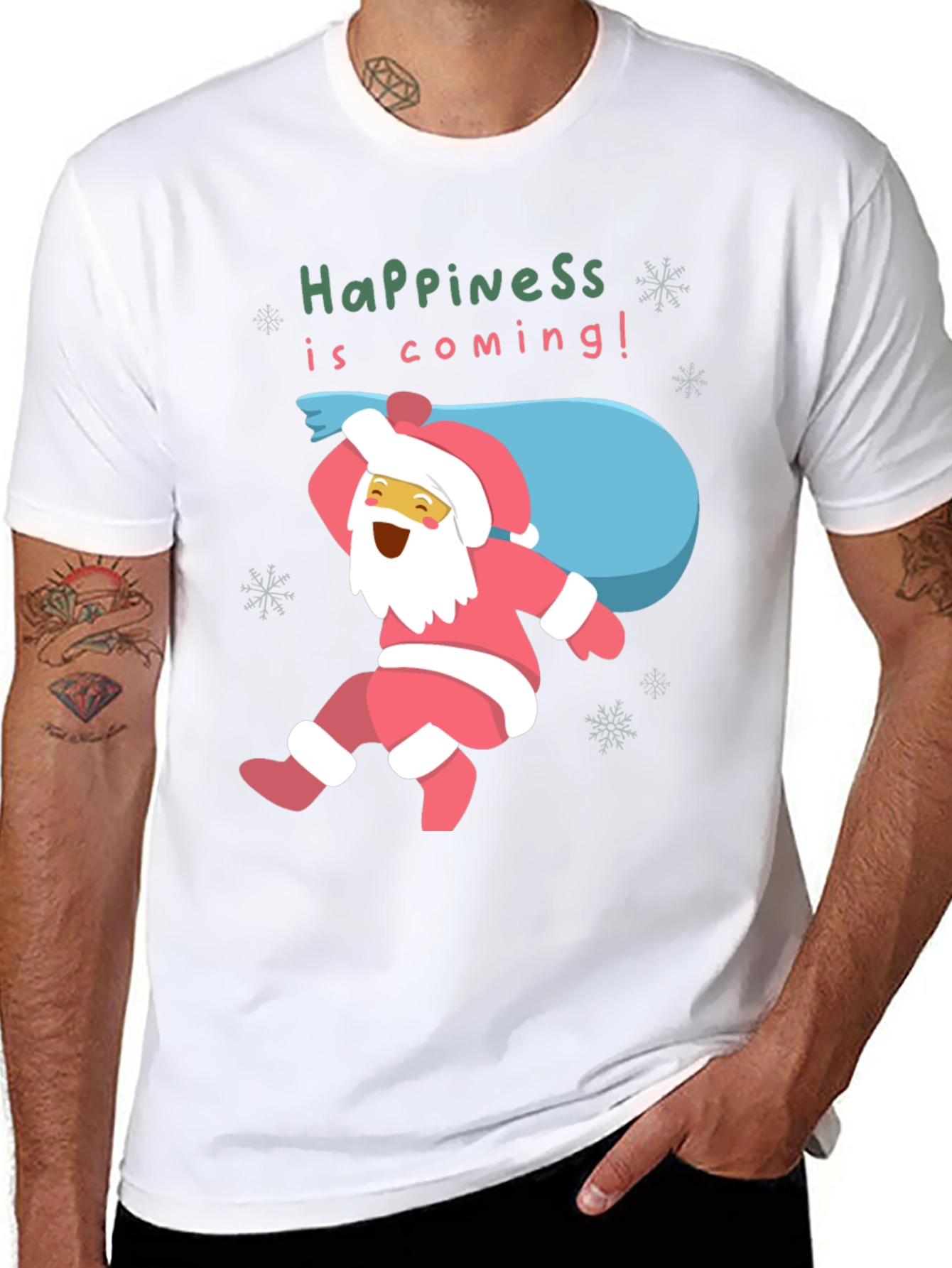 Happiness Is Coming! Santa T-Shirt
