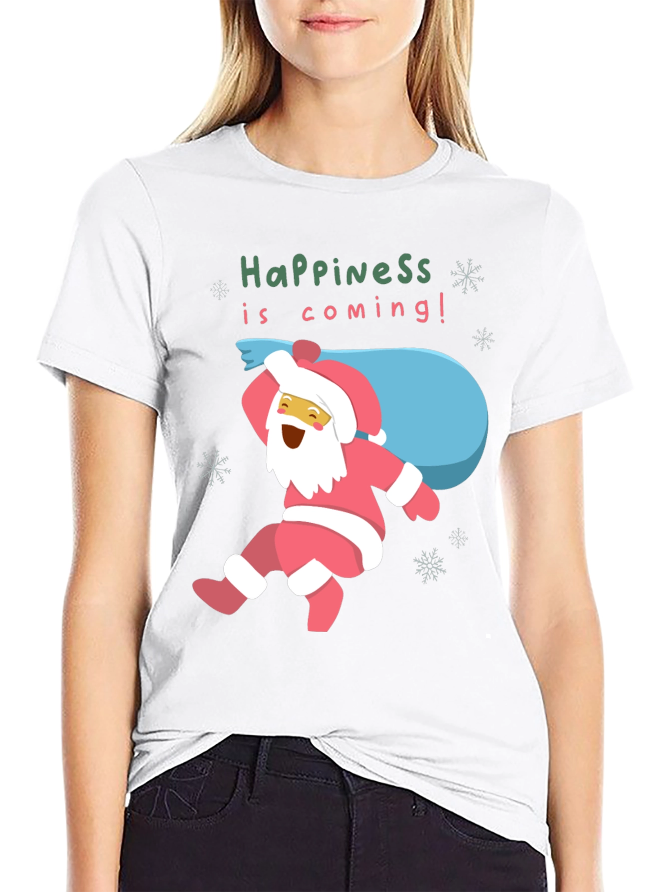 Happiness Is Coming! Santa T-Shirt