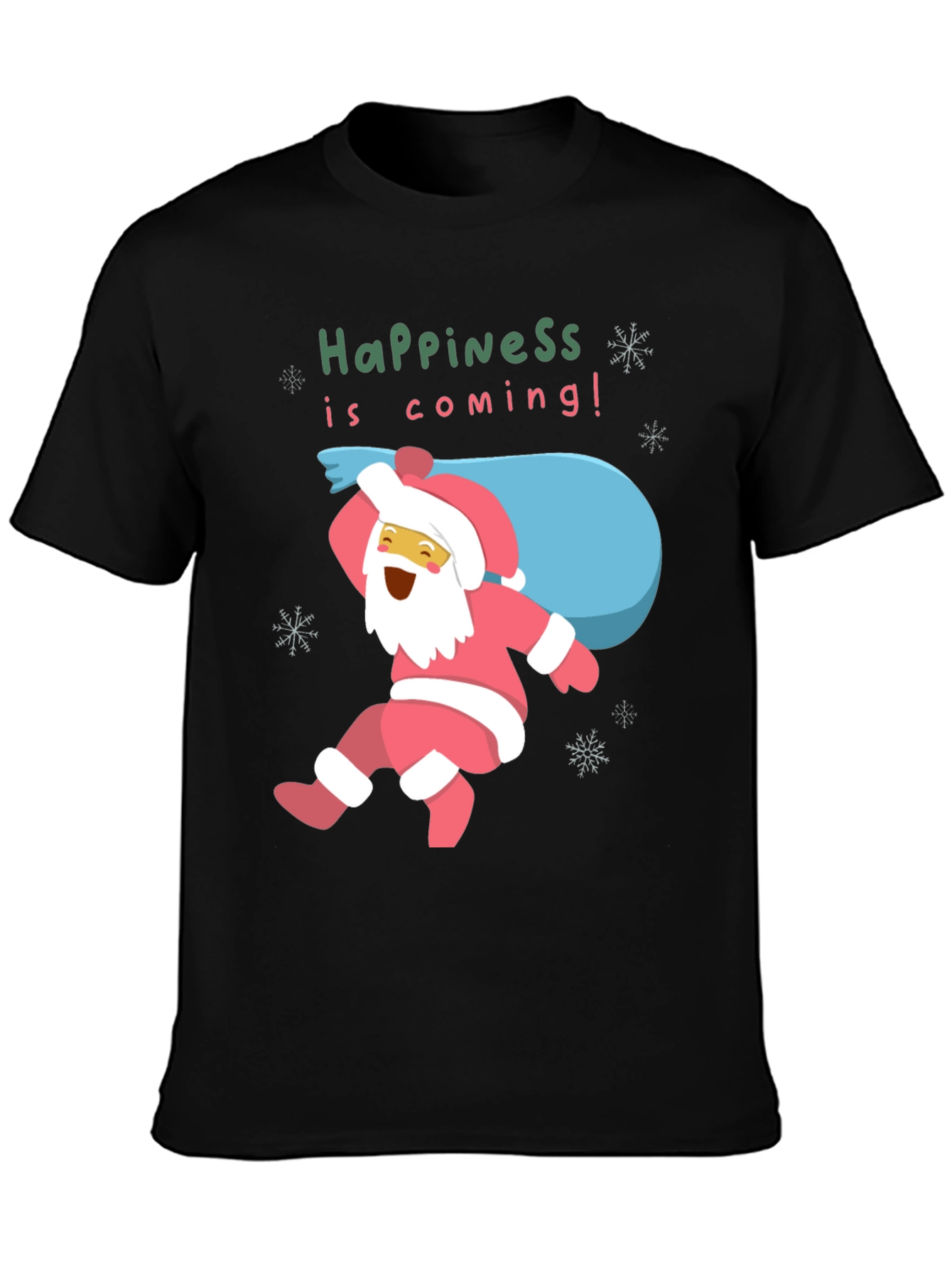 Happiness Is Coming! Santa T-Shirt