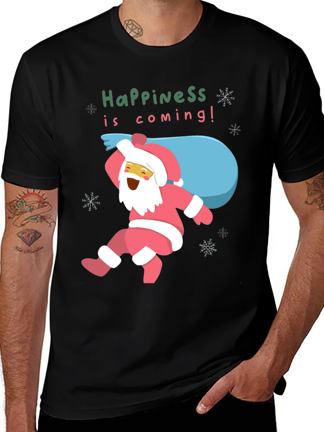 Happiness Is Coming! Santa T-Shirt
