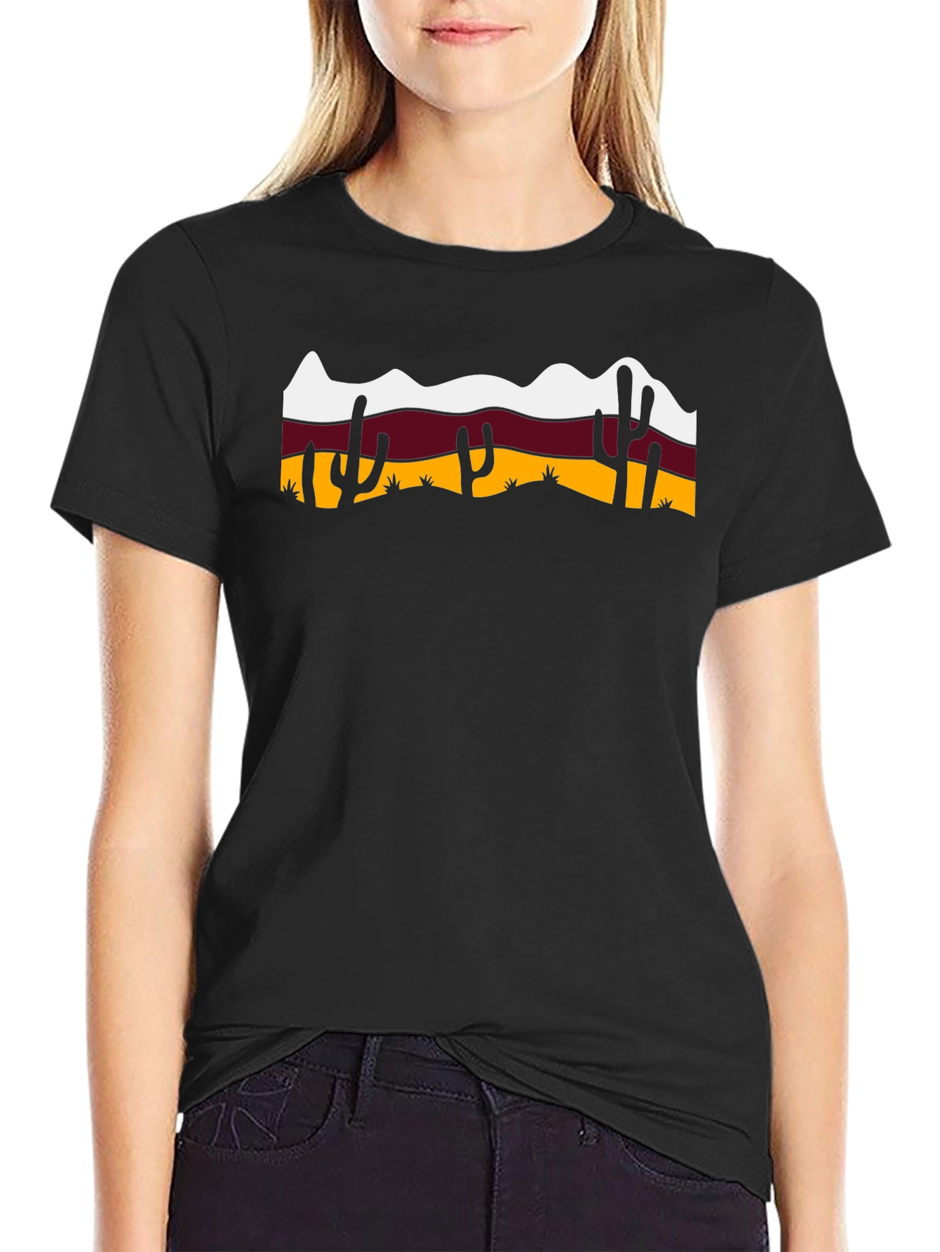 Desert Scene Graphic Tee - Black T-Shirt
