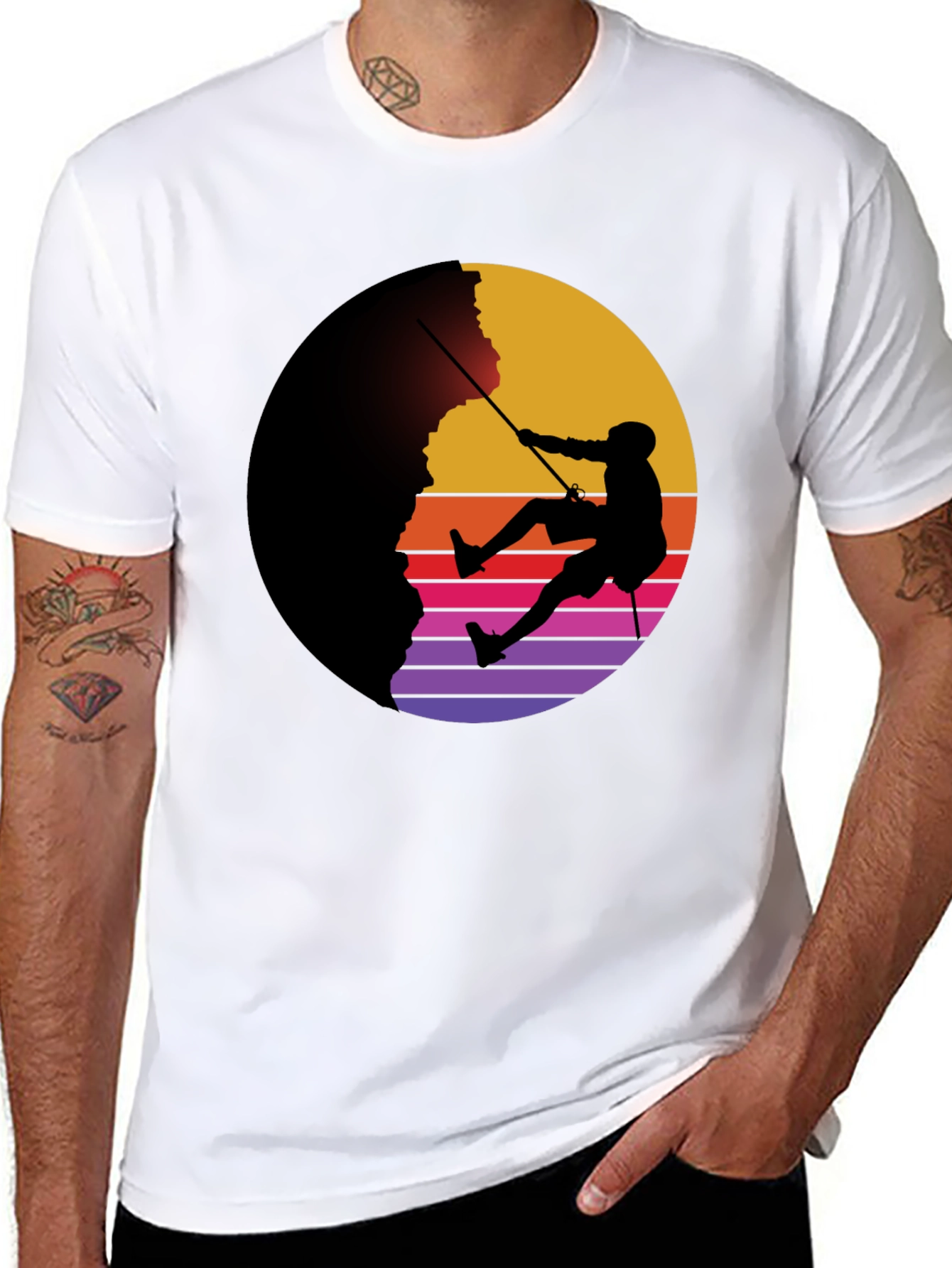 Climbing Silhouette Graphic Tee