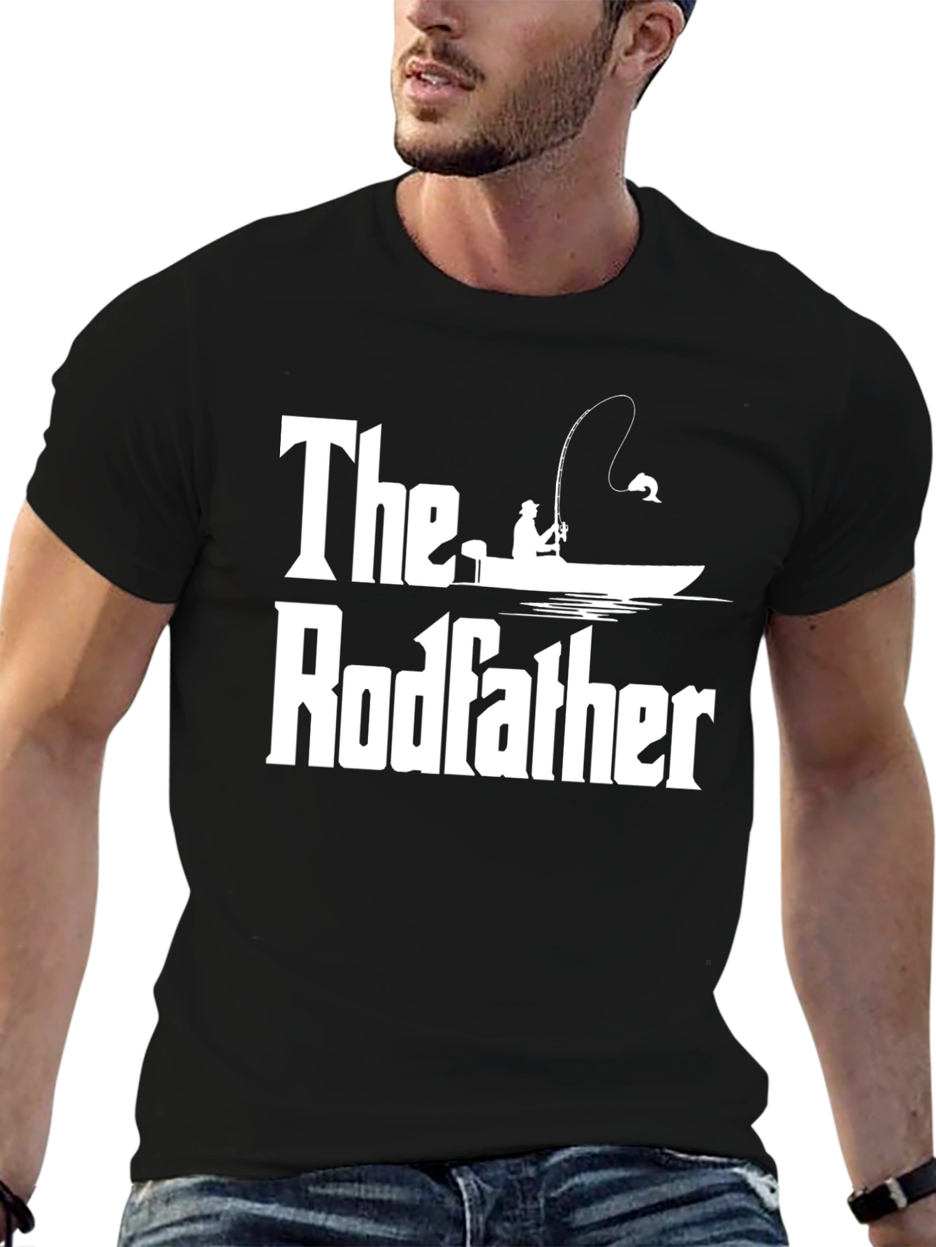 The Rodfather Fishing T-Shirt - Funny Fisherman Tee