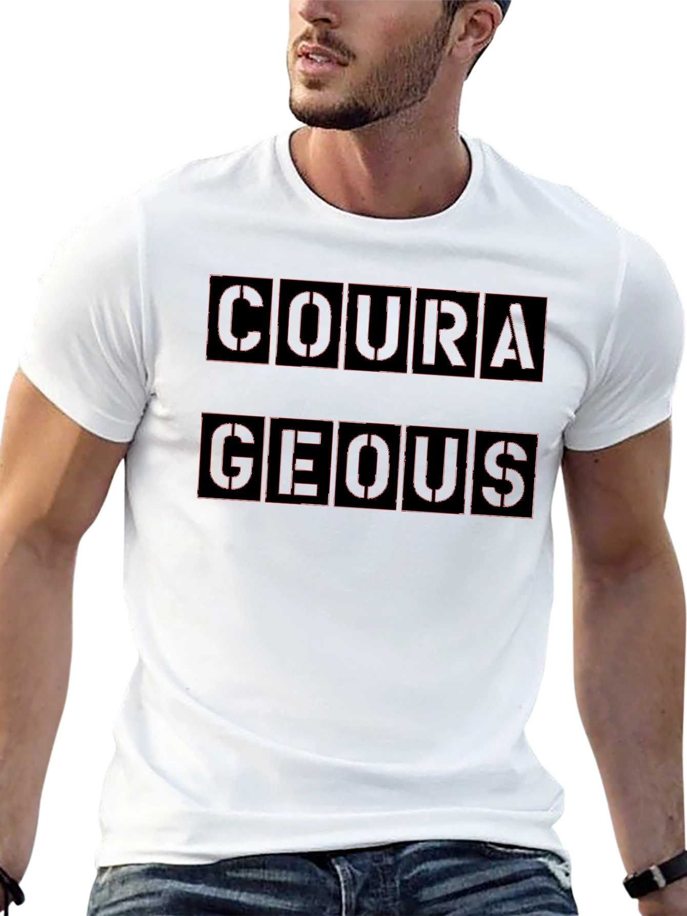 Courageous Graphic Print T-Shirt