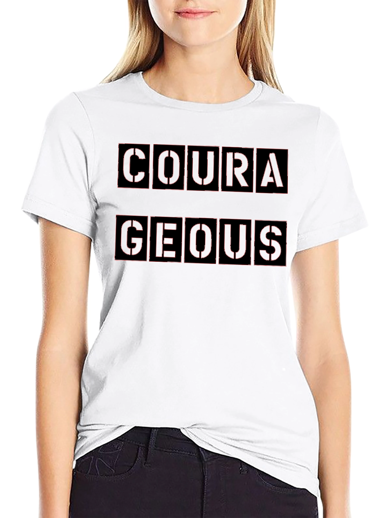 Courageous Graphic Print T-Shirt
