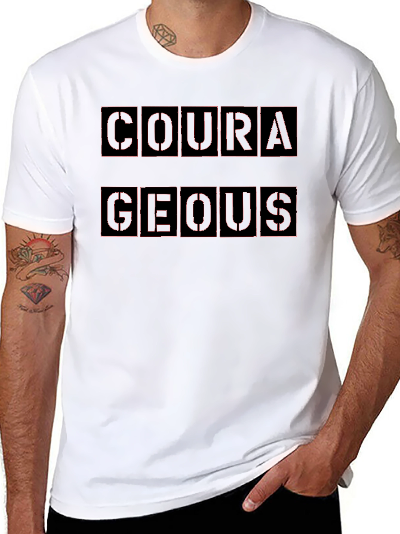 Courageous Graphic Print T-Shirt