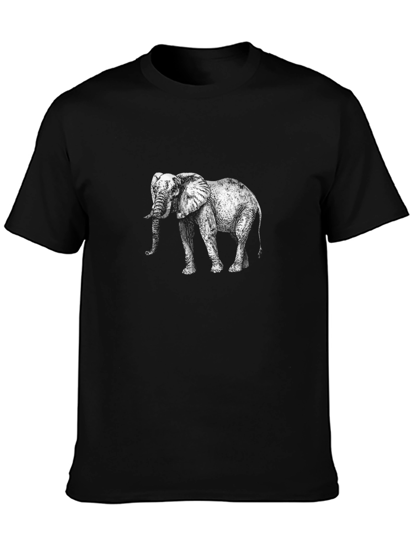 Elephant Graphic Tee - Black