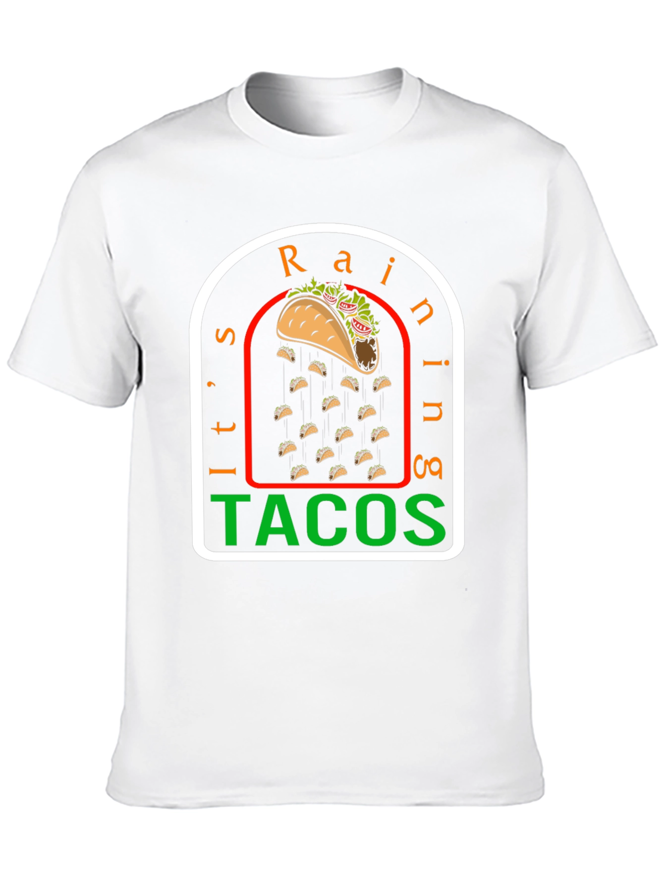 Its Raining Tacos Funny Graphic T-Shirt