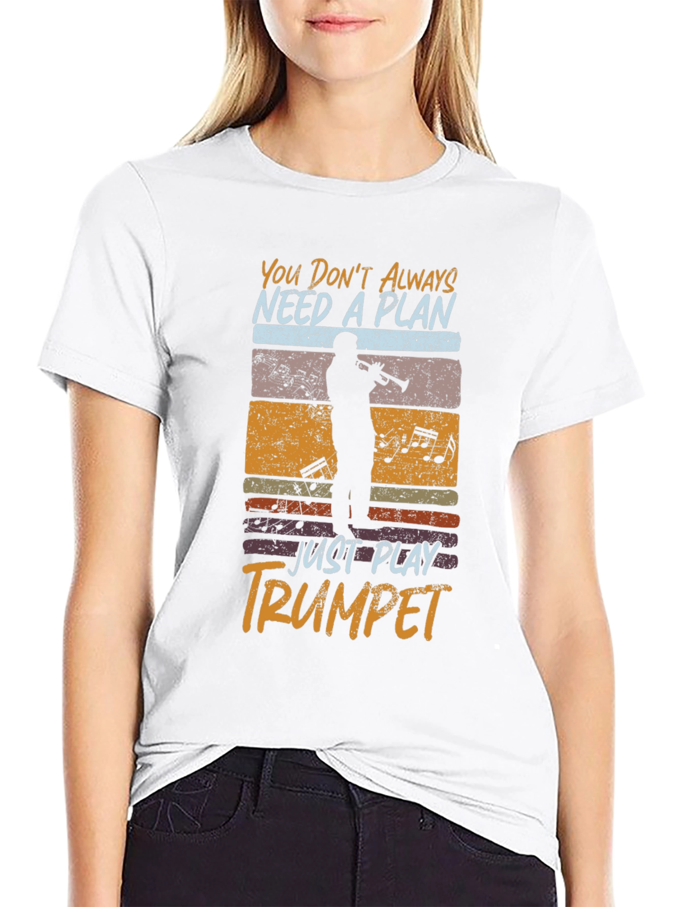 Trumpet Player Graphic Tee - Just Play!