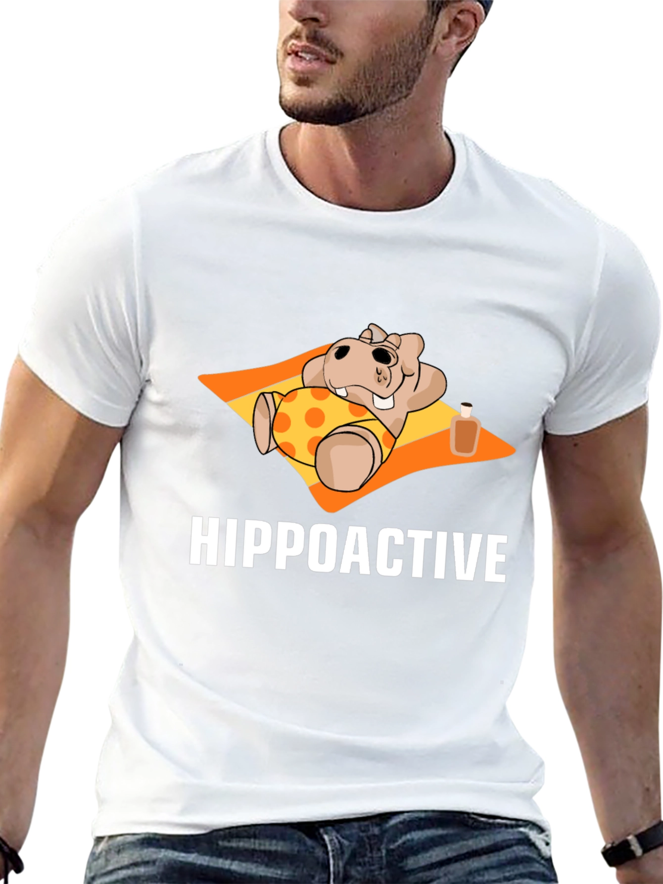 Hippoactive Black T-Shirt - Relaxed Fit