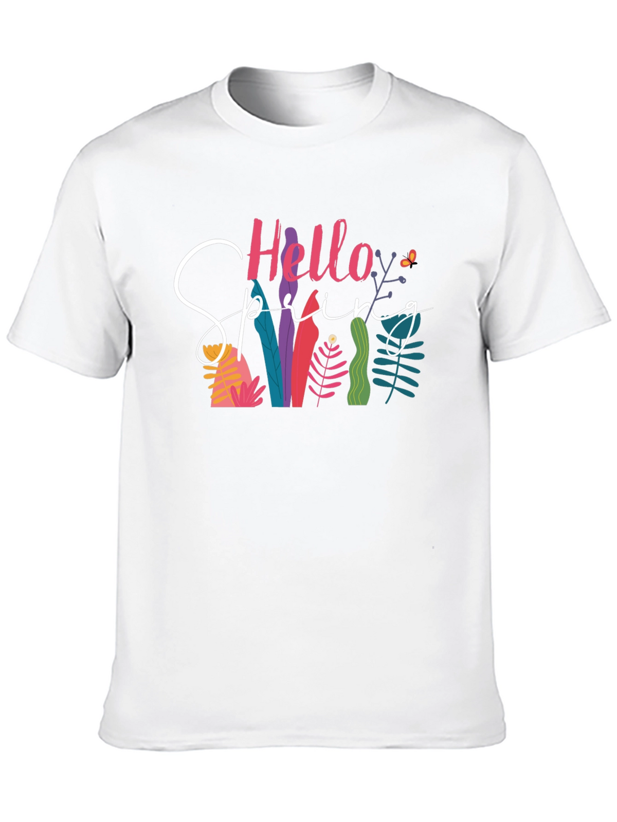 Hello Spring Graphic Tee - Black