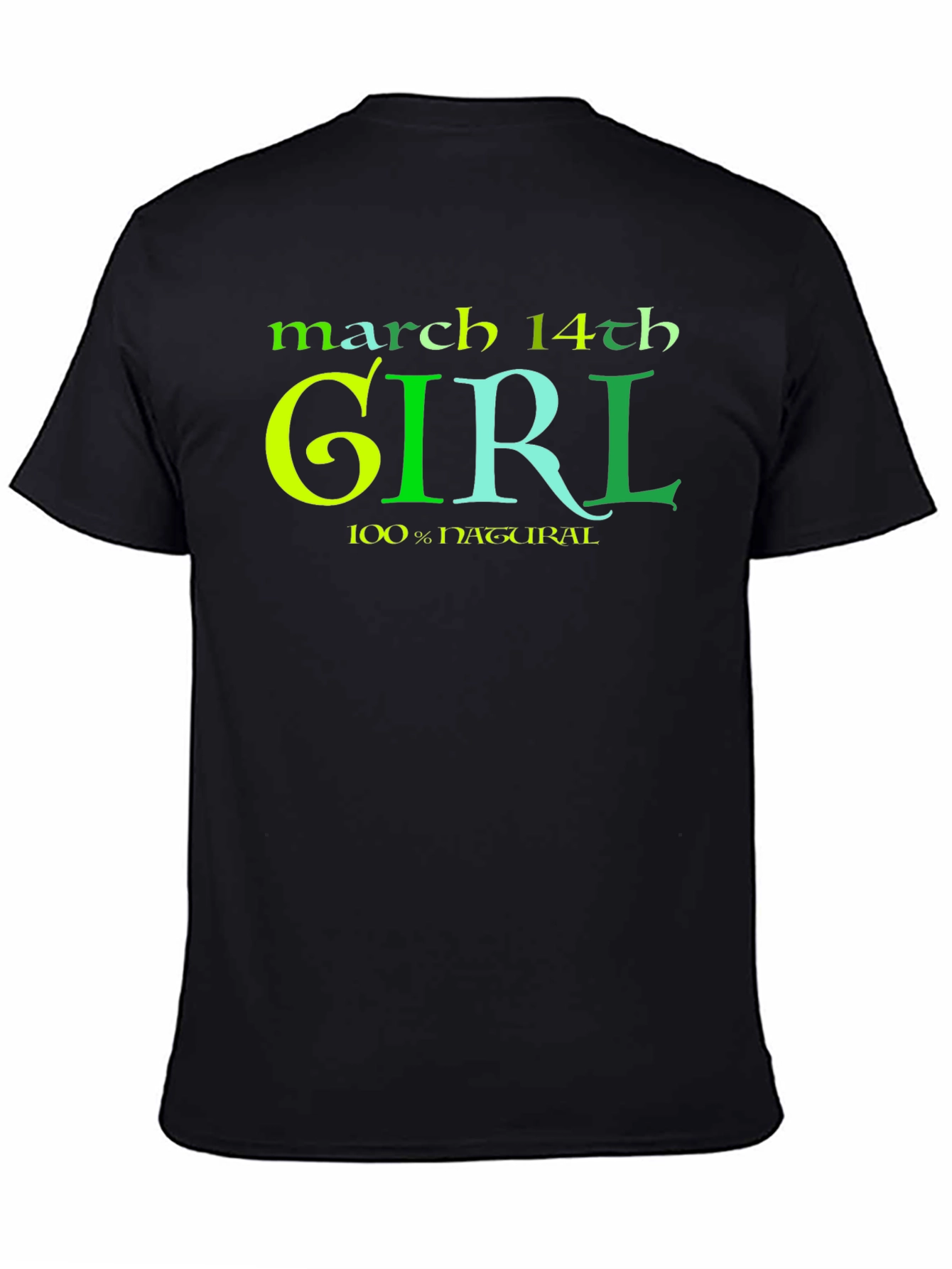 March 14th Girl T-Shirt - 100% Natural