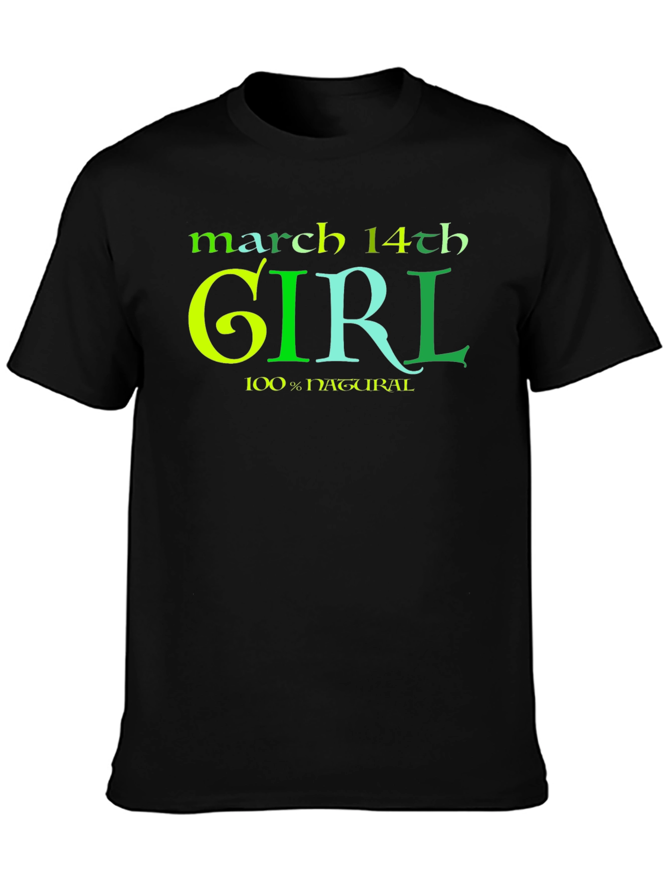 March 14th Girl T-Shirt - 100% Natural