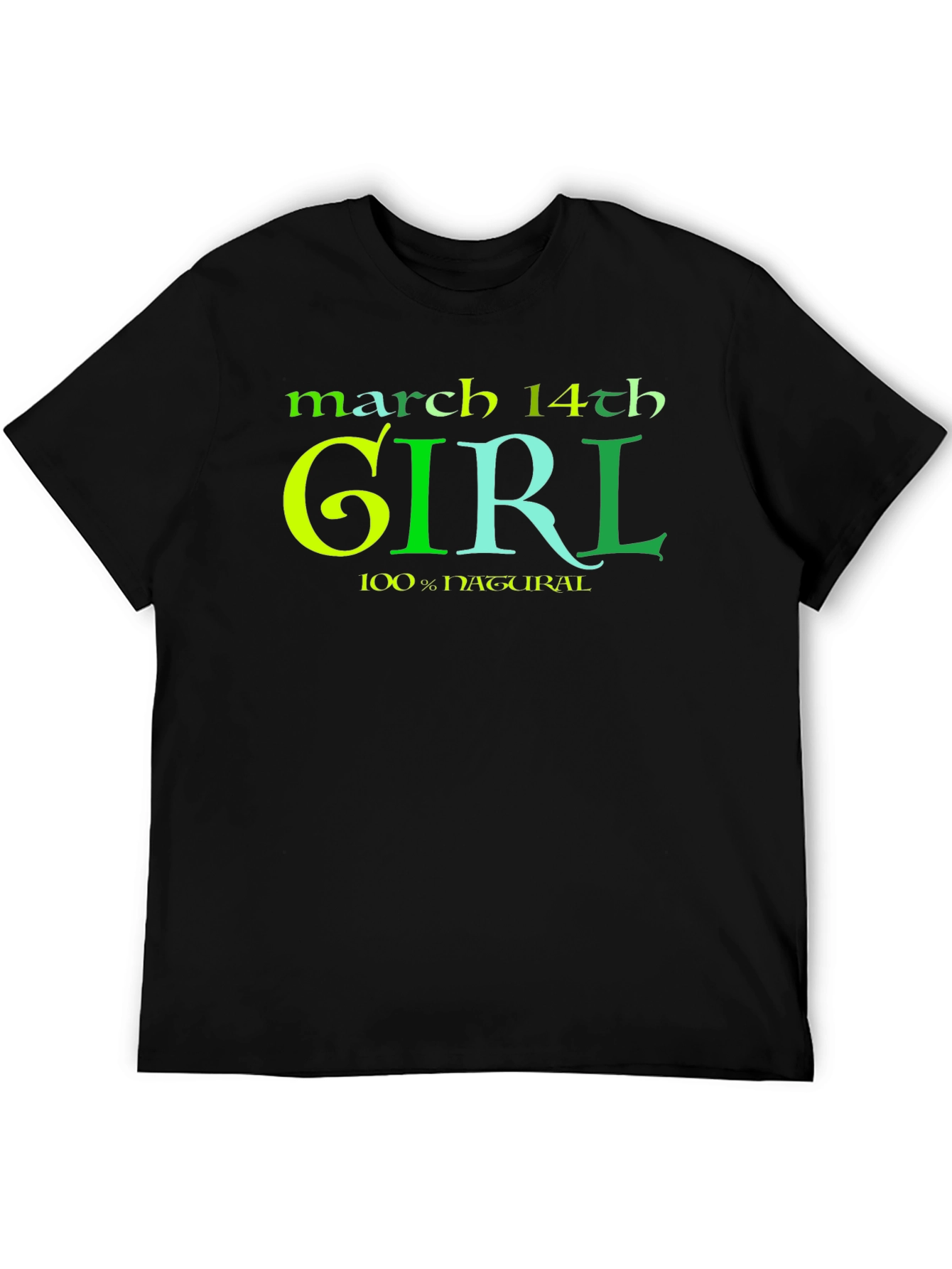 March 14th Girl T-Shirt - 100% Natural