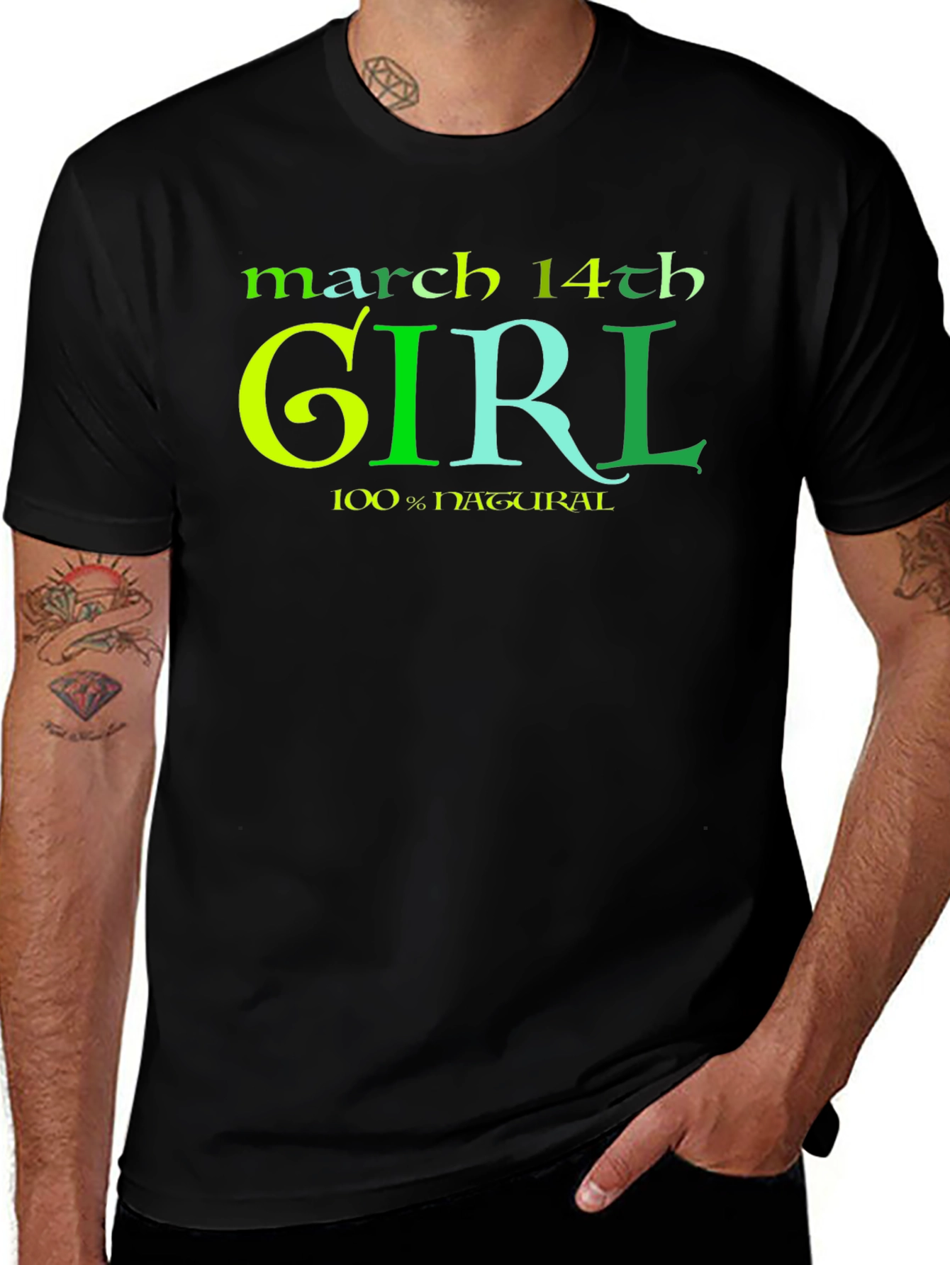 March 14th Girl T-Shirt - 100% Natural