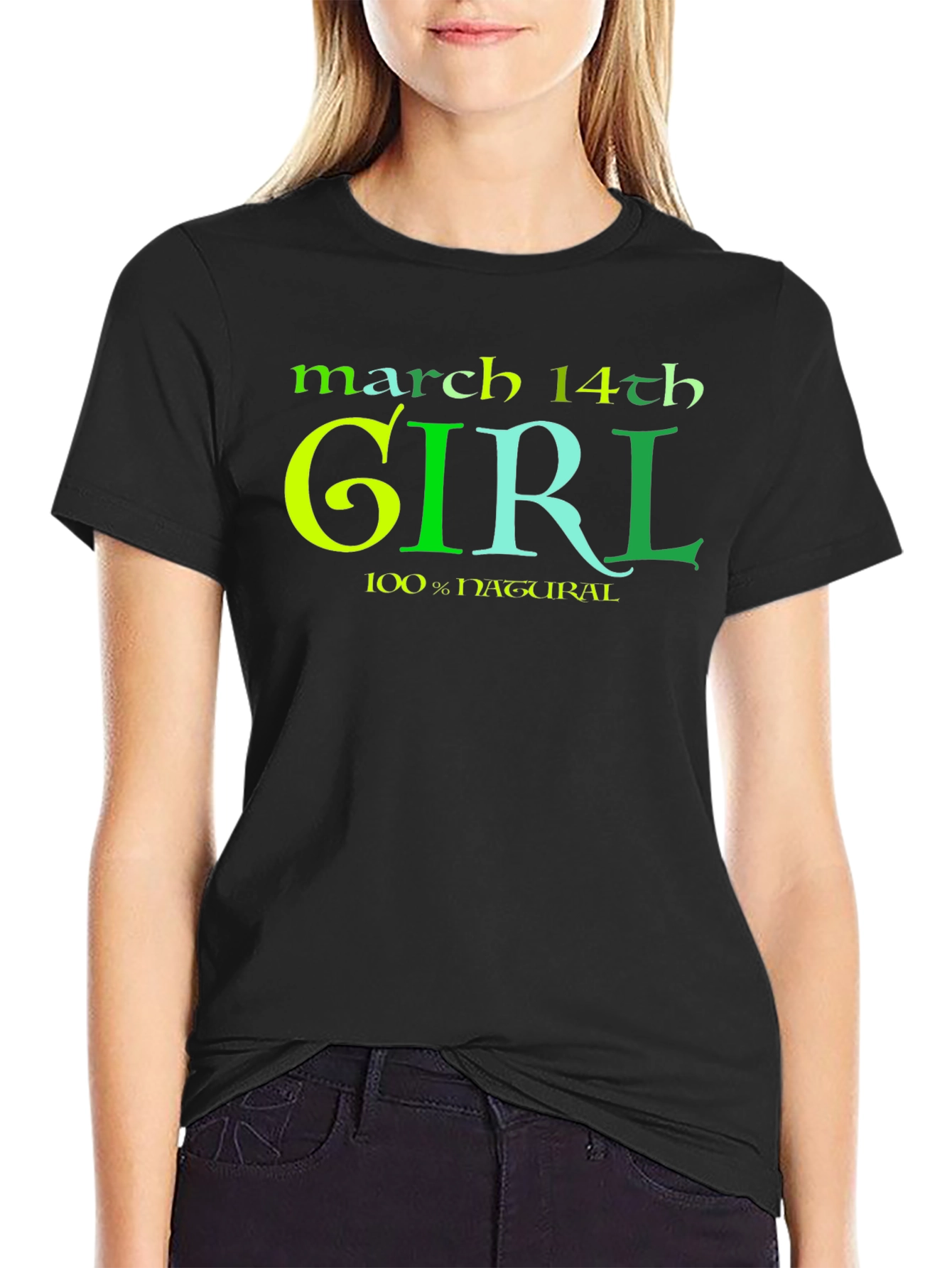 March 14th Girl T-Shirt - 100% Natural