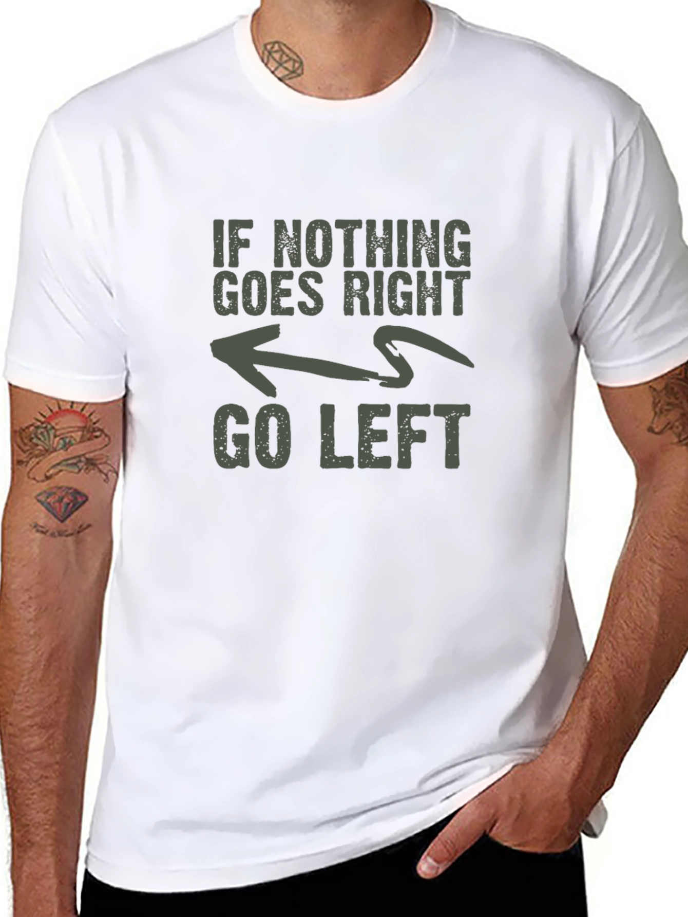 Go Left Graphic T-Shirt