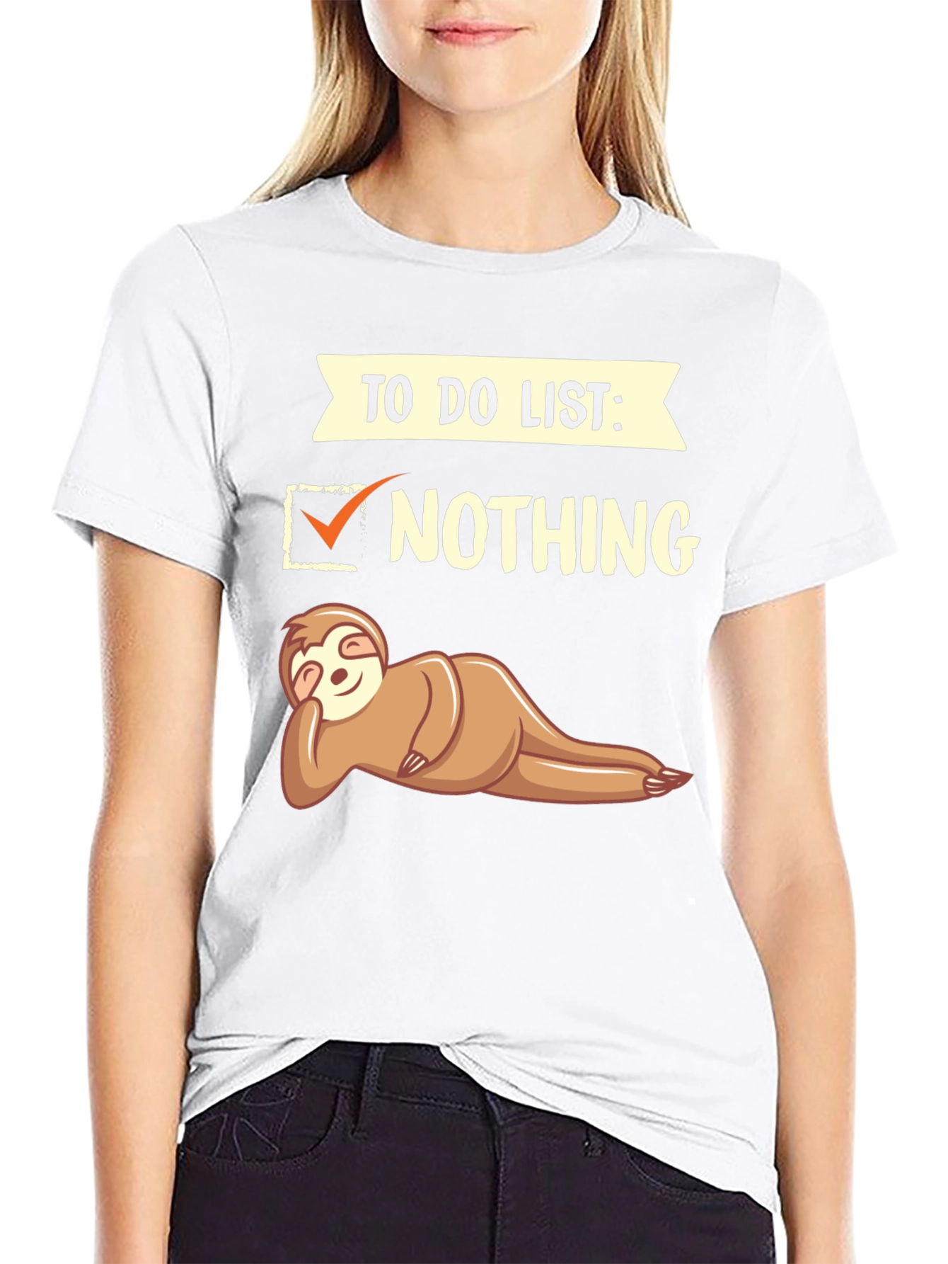 Funny Sloth To Do List: Nothing T-Shirt