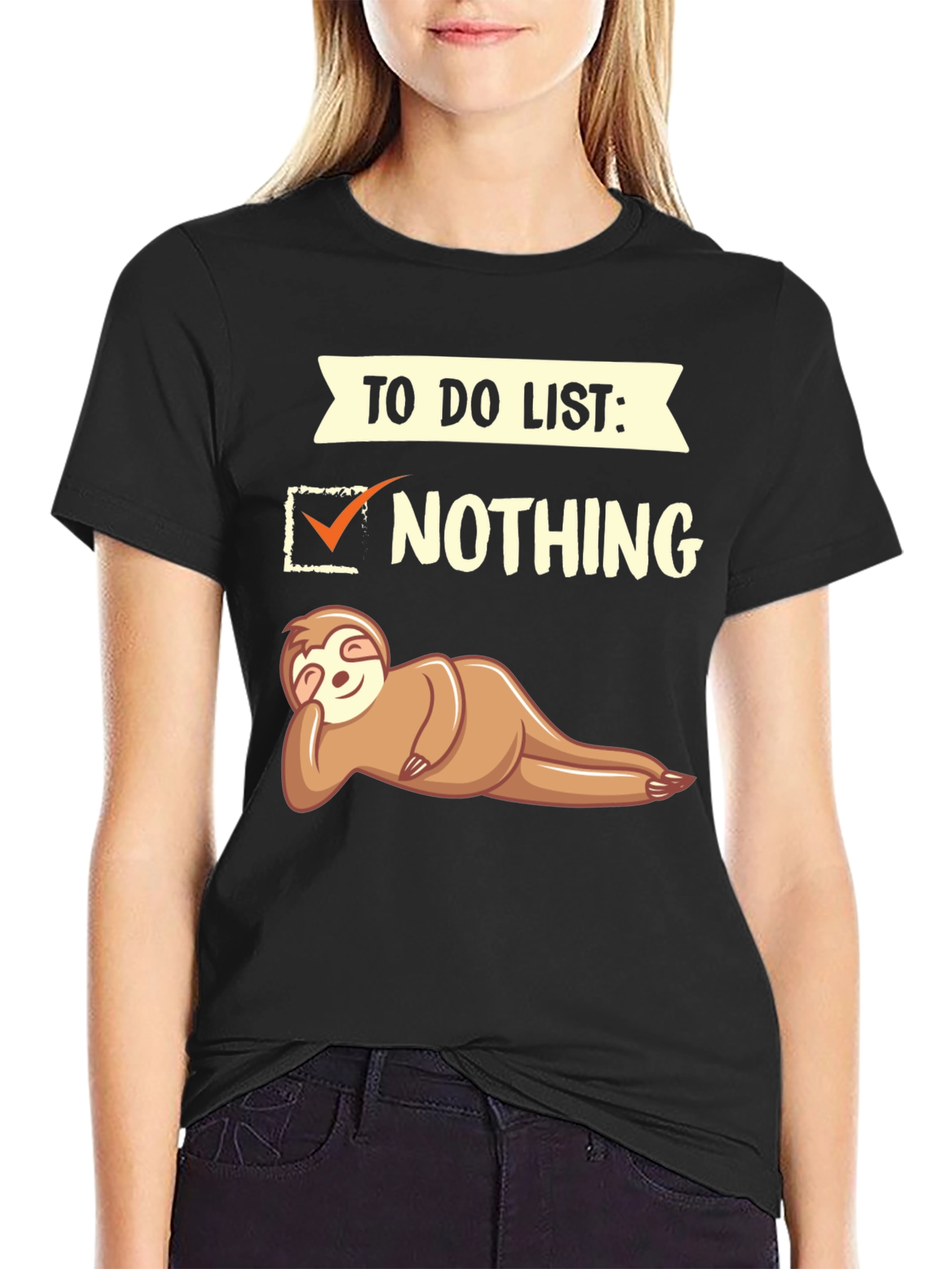 Funny Sloth To Do List: Nothing T-Shirt