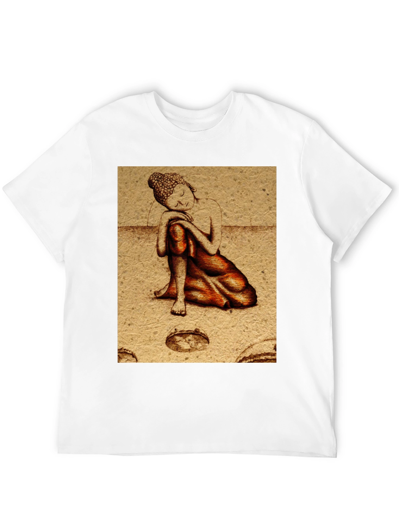 Buddha Graphic Print Black T-Shirt
