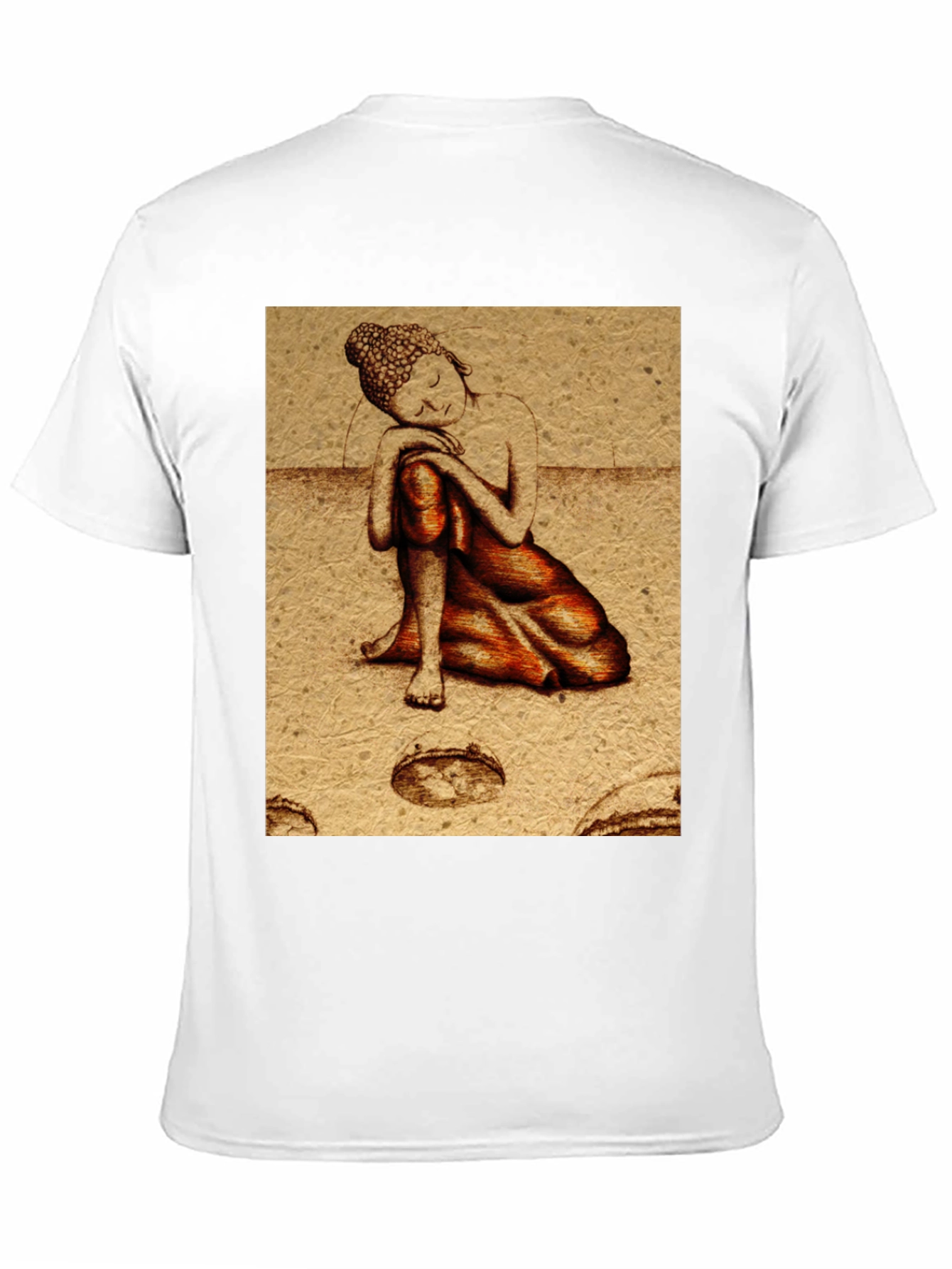 Buddha Graphic Print Black T-Shirt