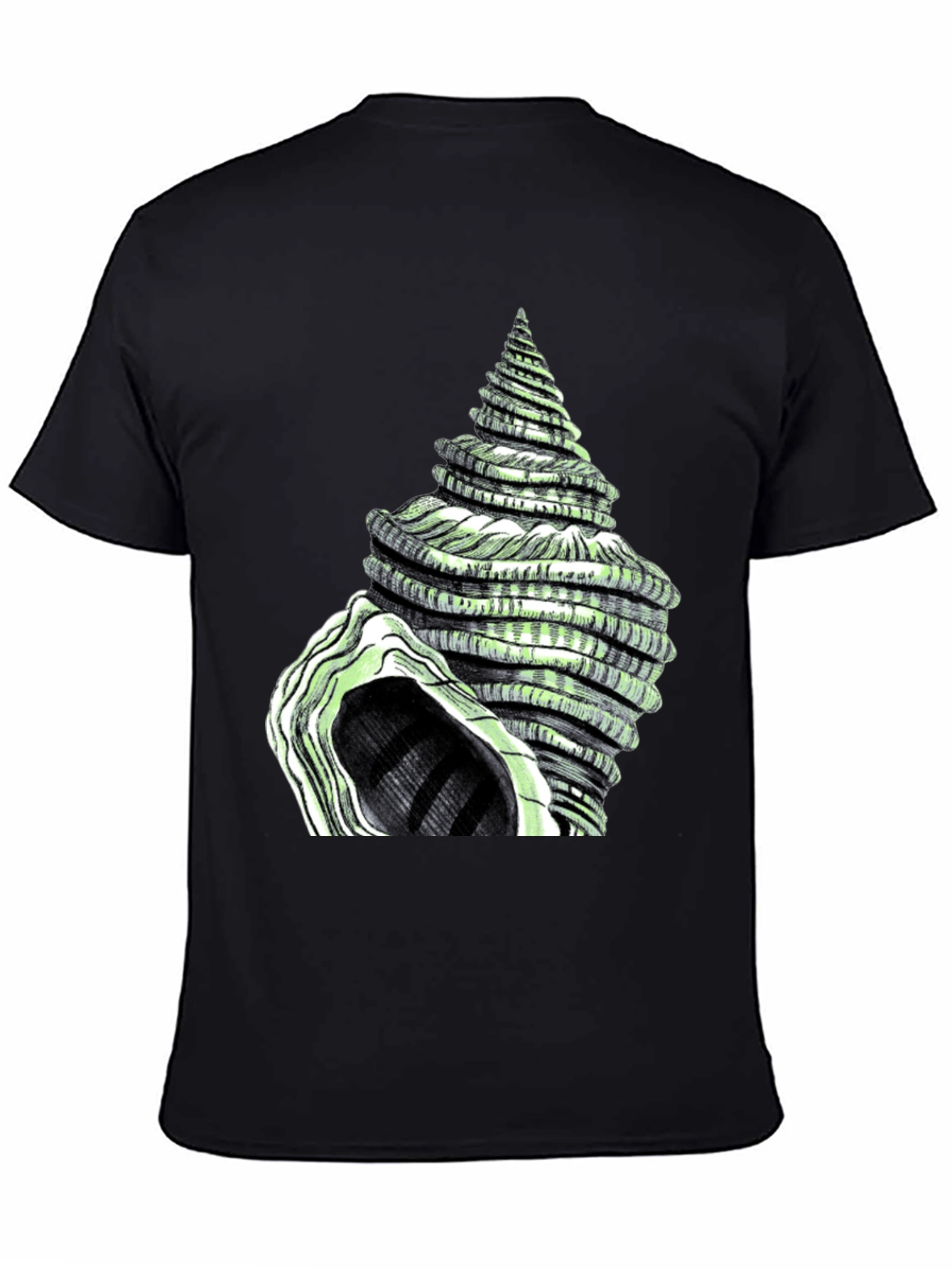 Spiral Shell Graphic Tee - Unique Sea Life Design