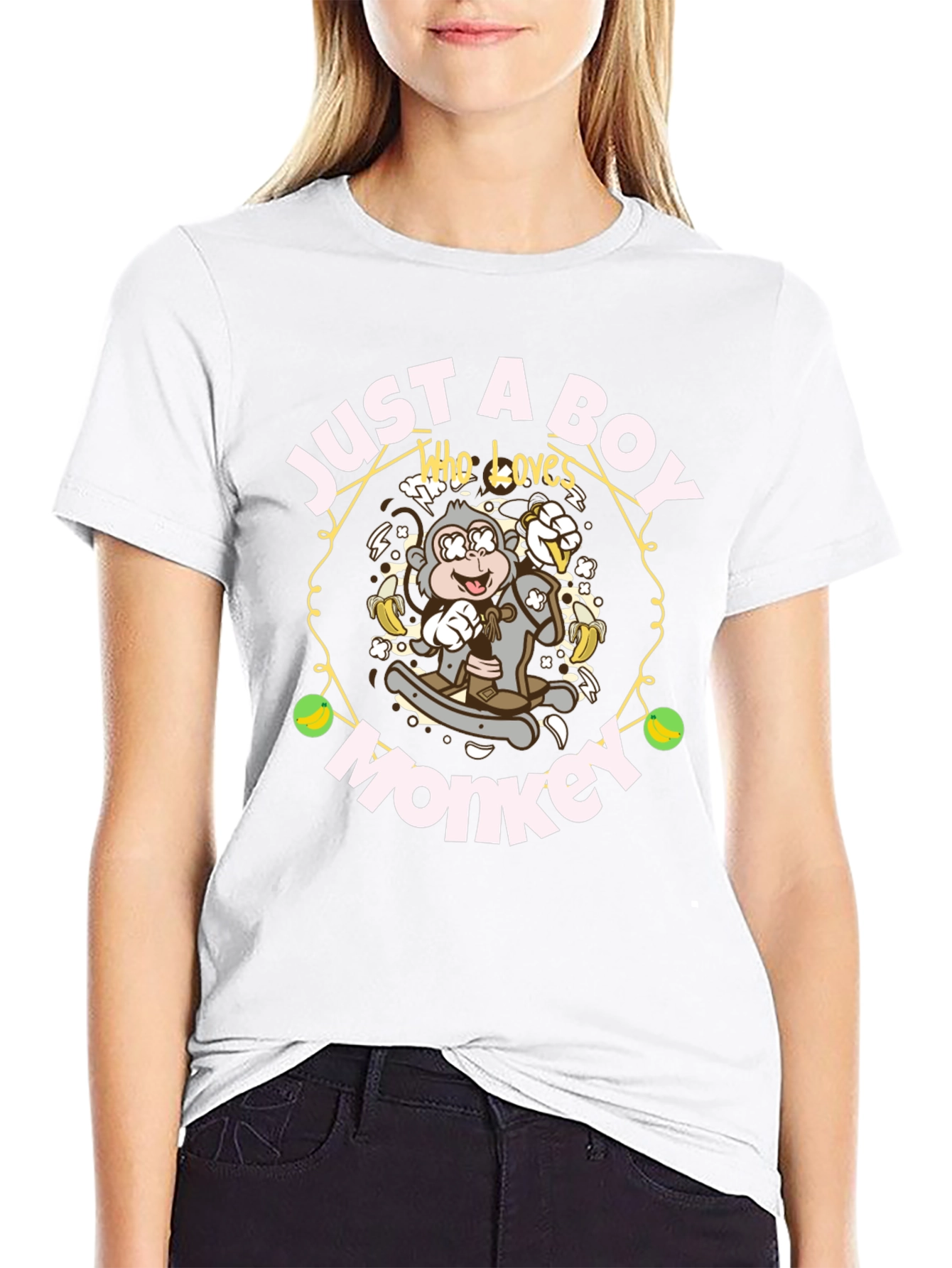 Just A Boy Who Loves Monkeys T-Shirt