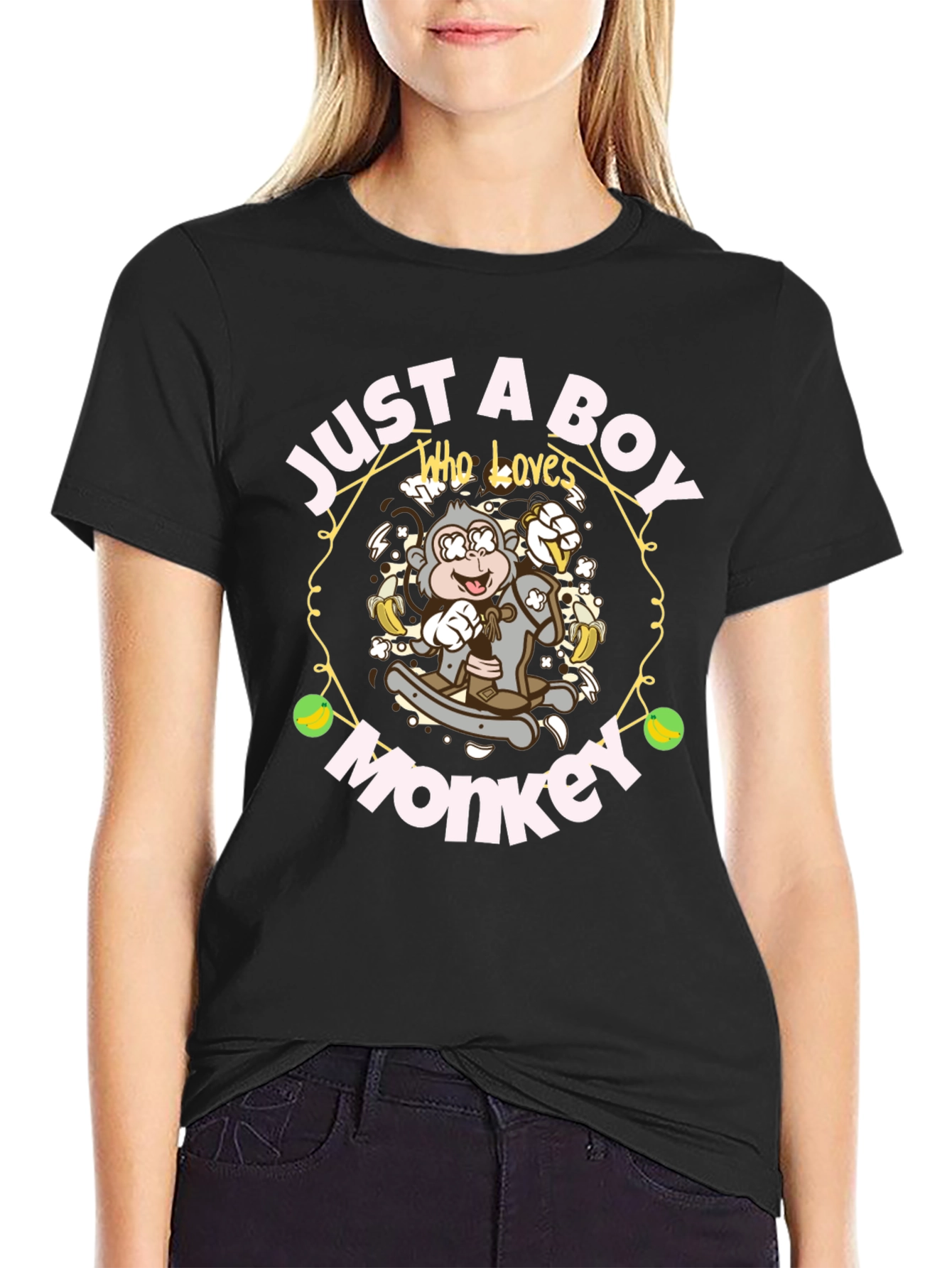Just A Boy Who Loves Monkeys T-Shirt