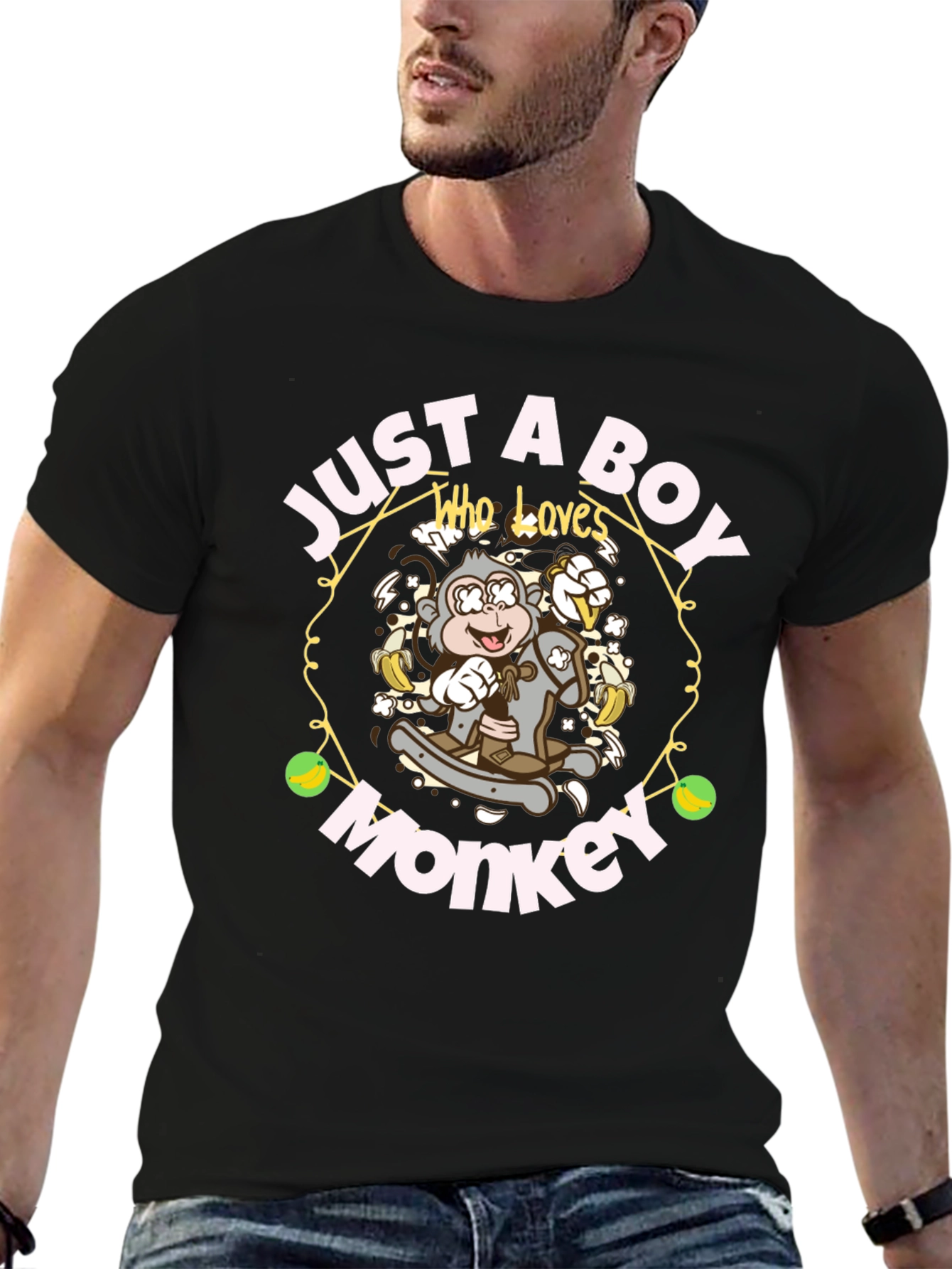 Just A Boy Who Loves Monkeys T-Shirt
