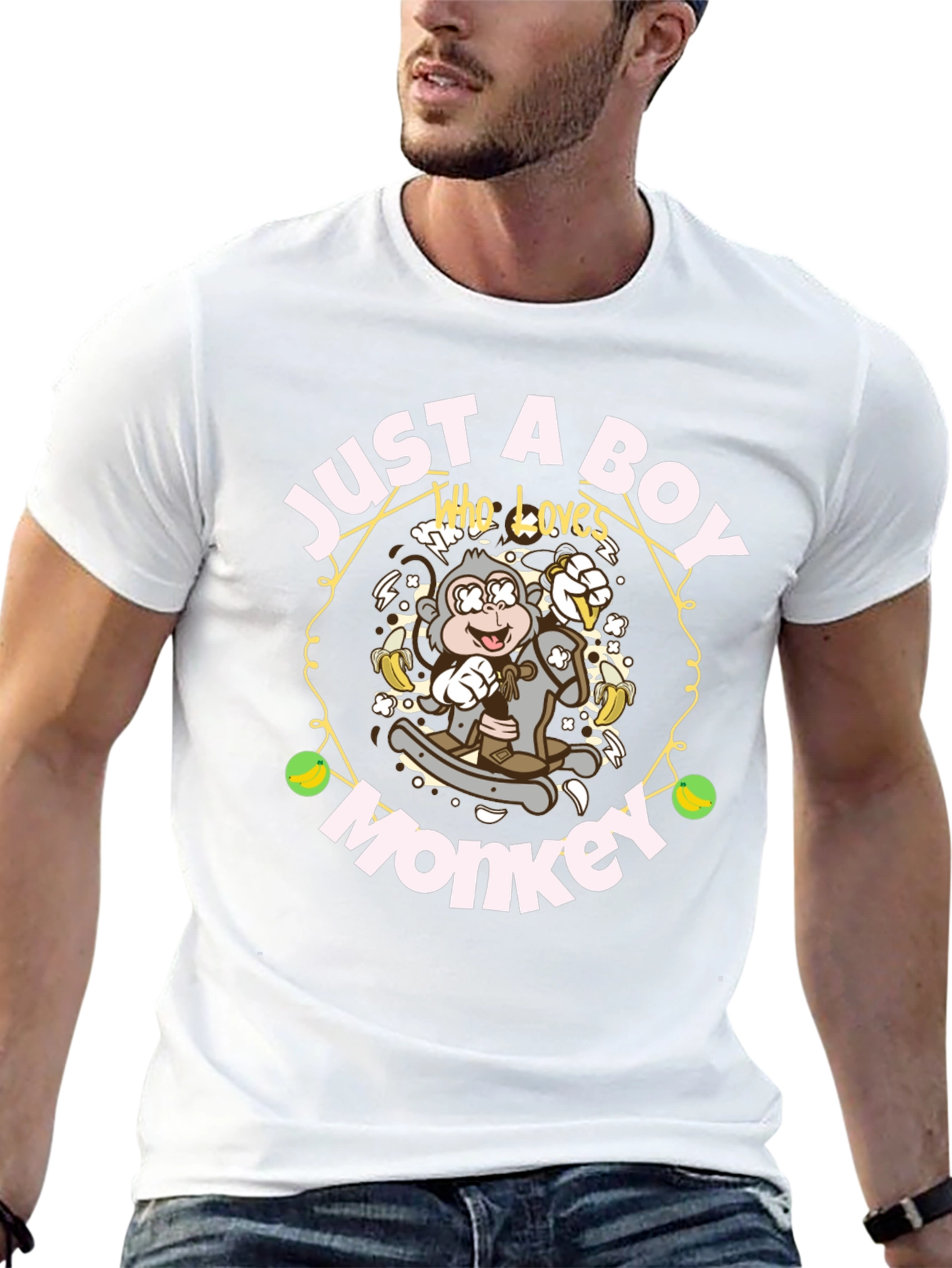 Just A Boy Who Loves Monkeys T-Shirt