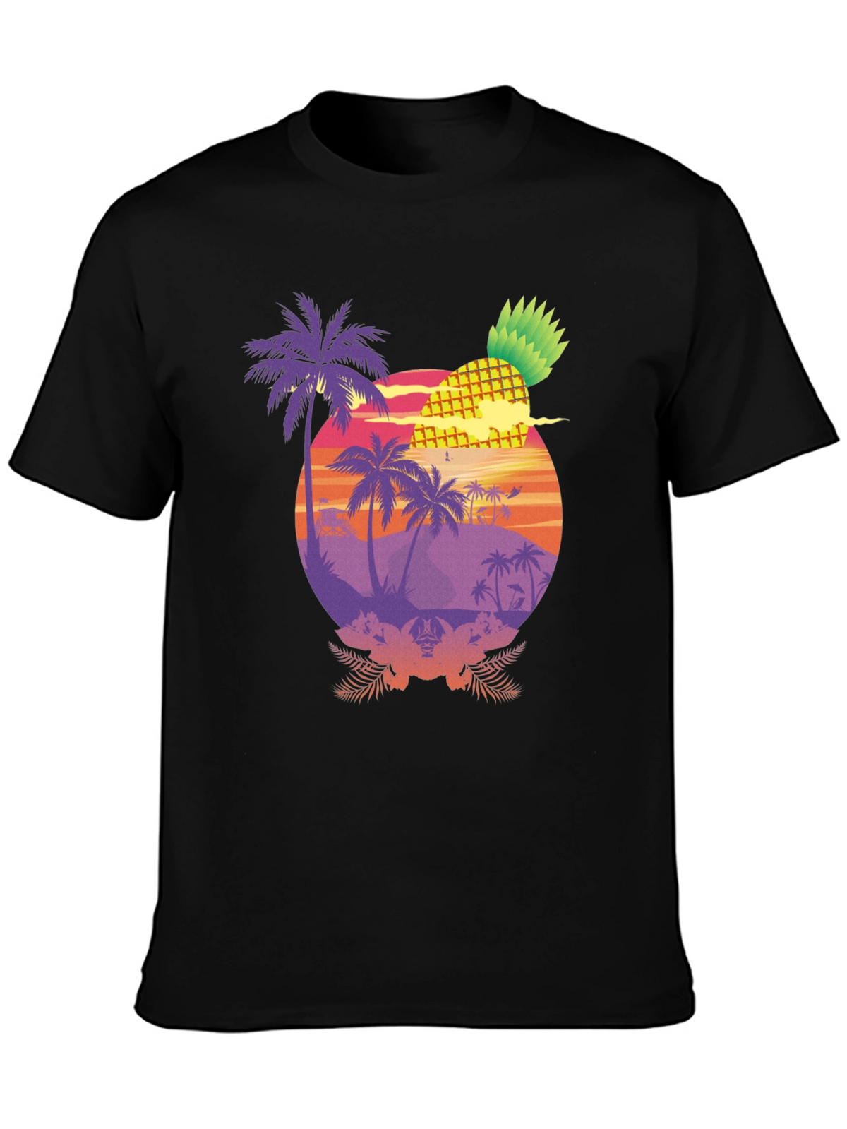 Tropical Pineapple Sunset T-Shirt